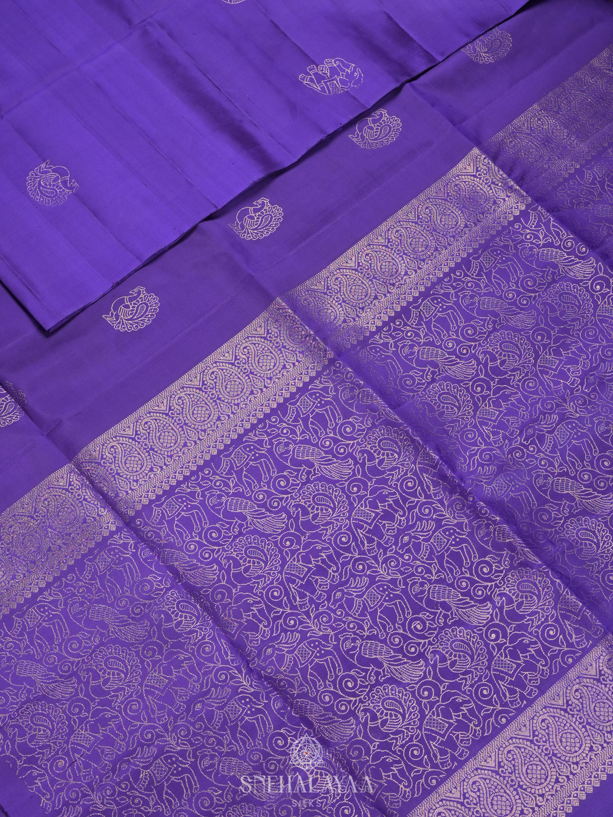 Purple Soft Silk Saree