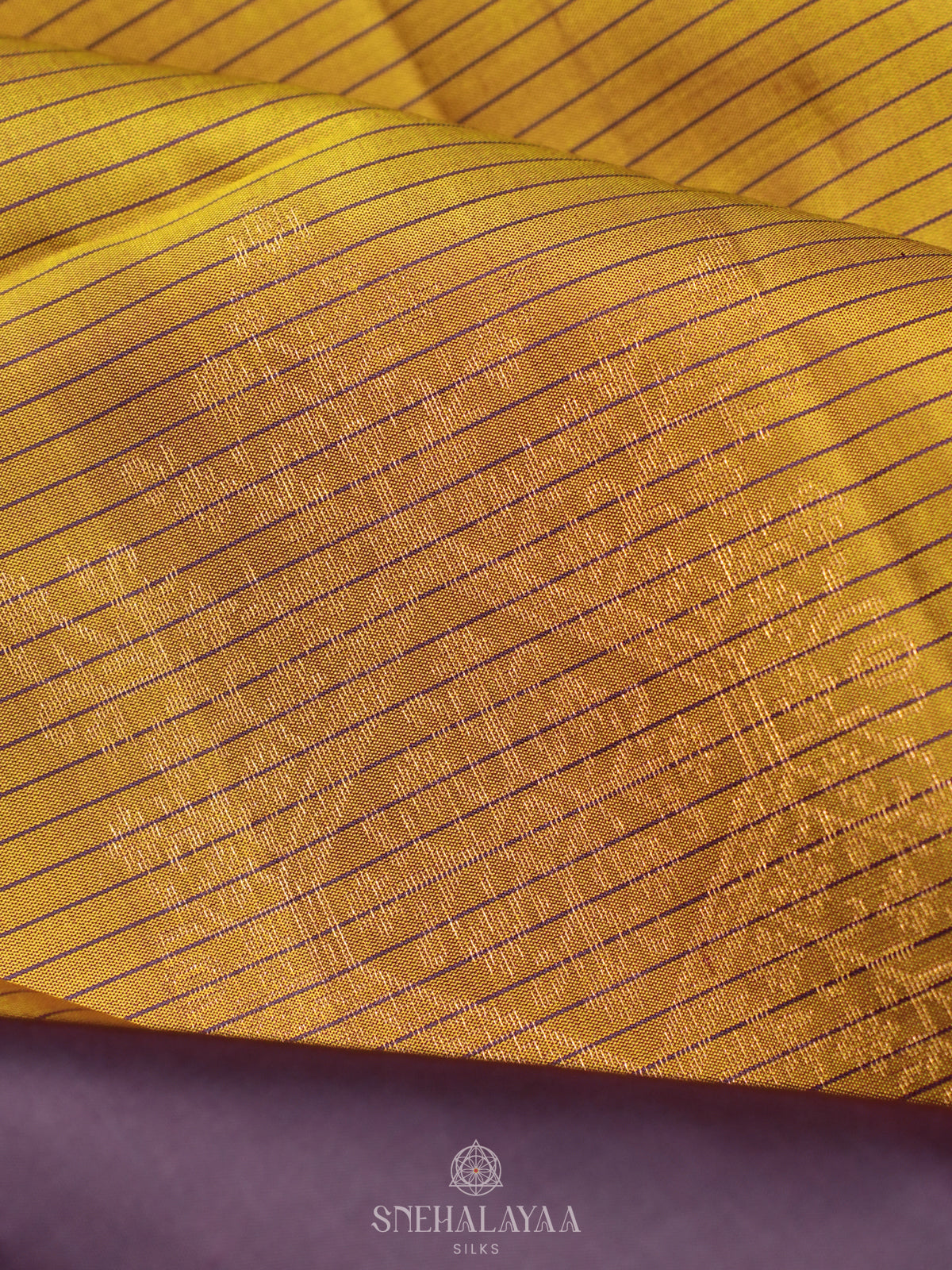 Lemon Yellow Soft Silk Saree