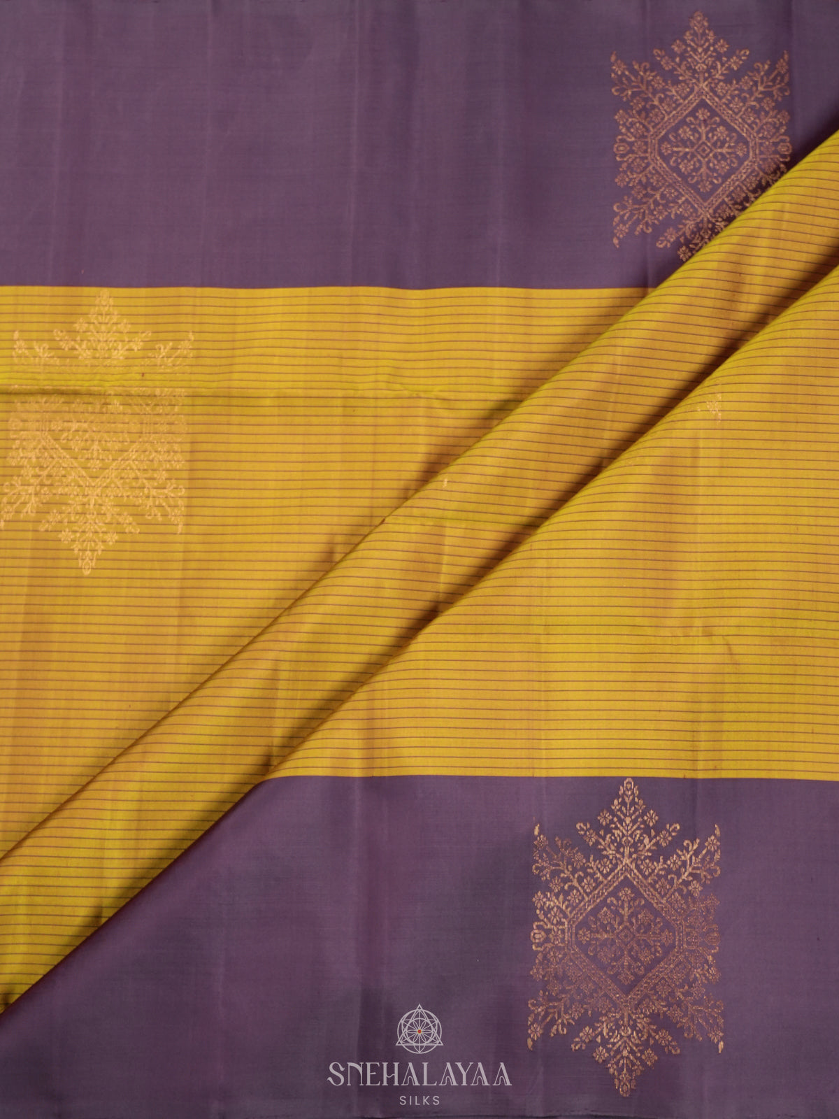 Lemon Yellow Soft Silk Saree