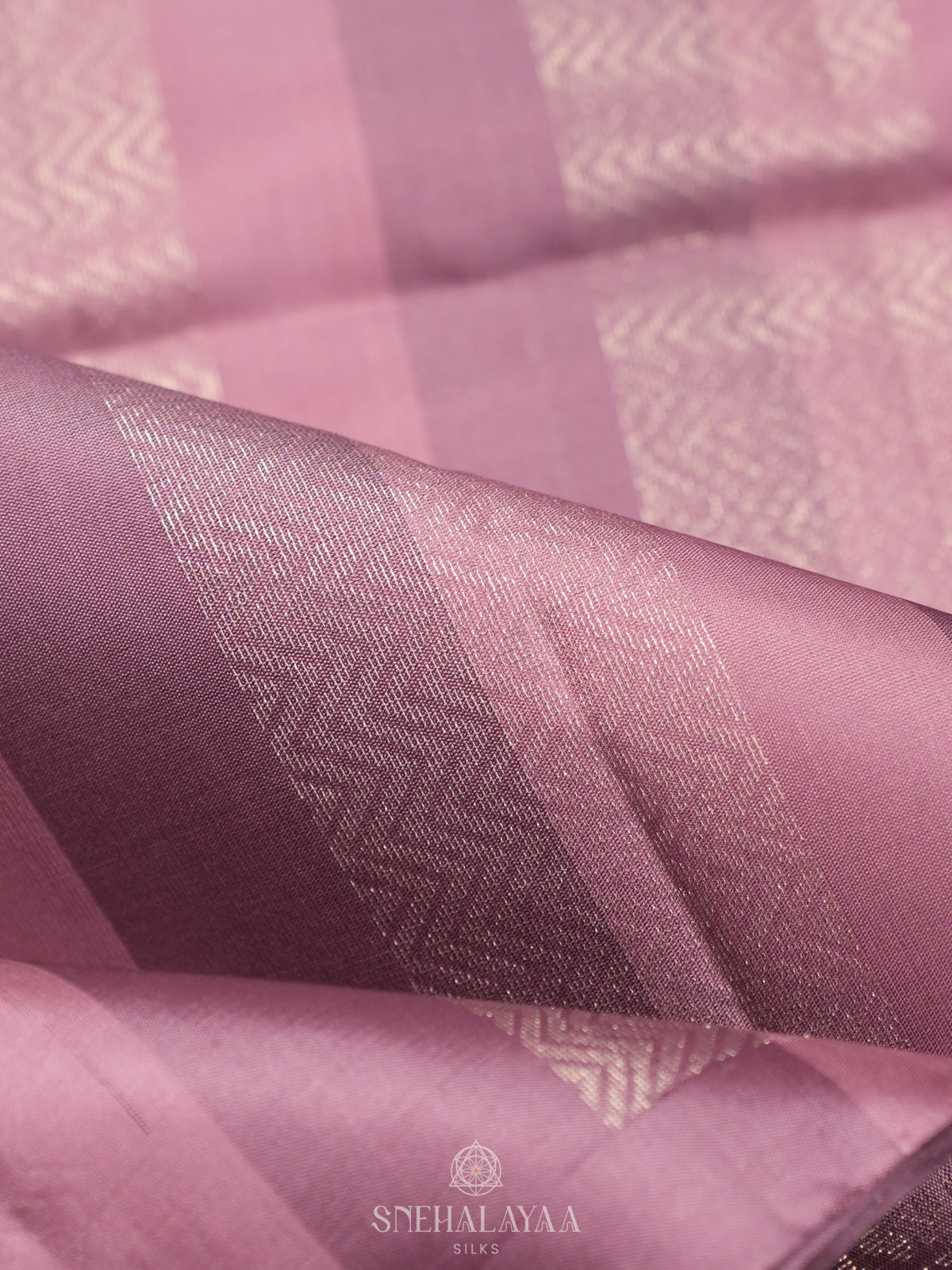 Mauve Pink Soft Silk Saree