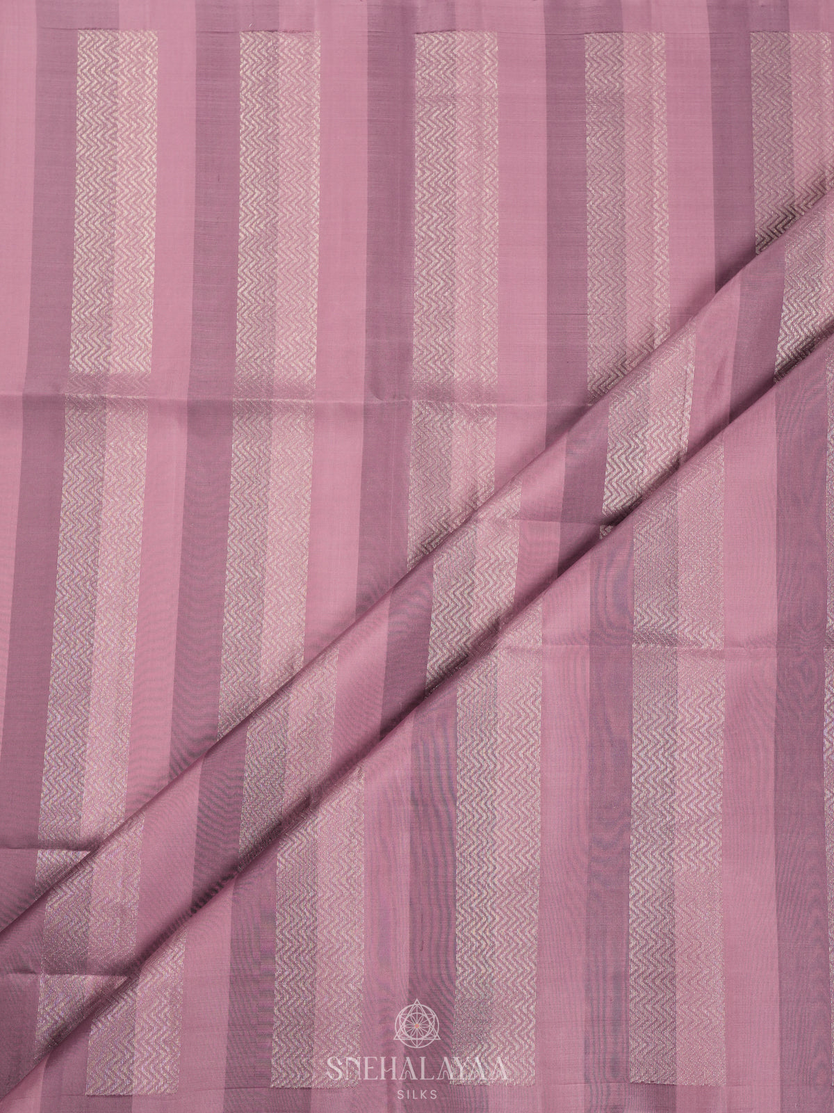 Mauve Pink Soft Silk Saree