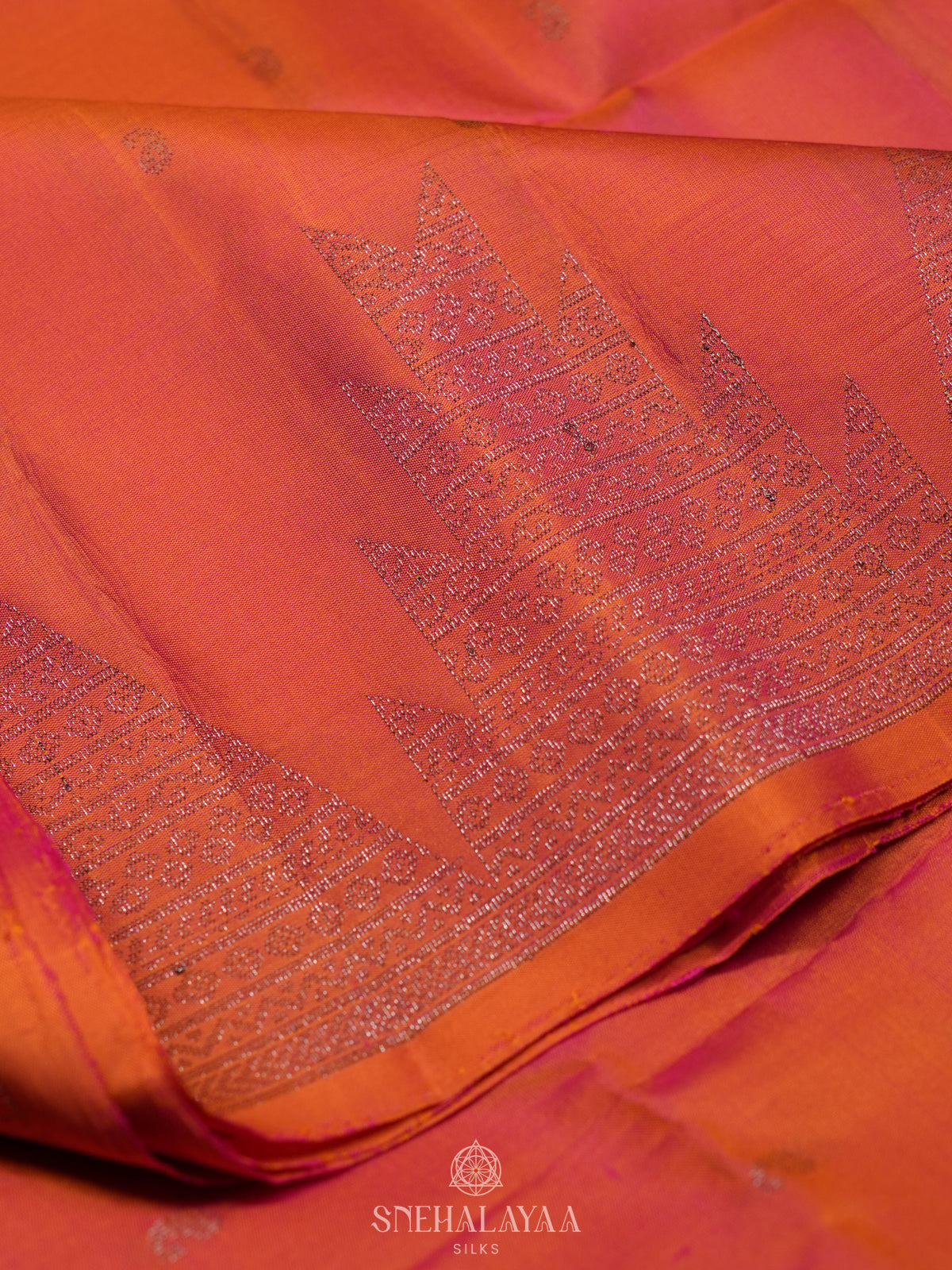Peach Soft Silk Saree