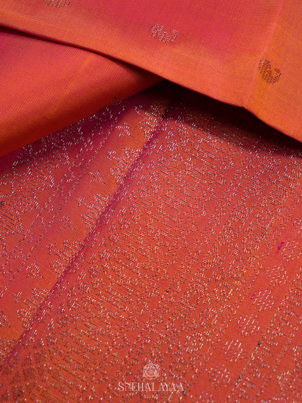 Peach Soft Silk Saree