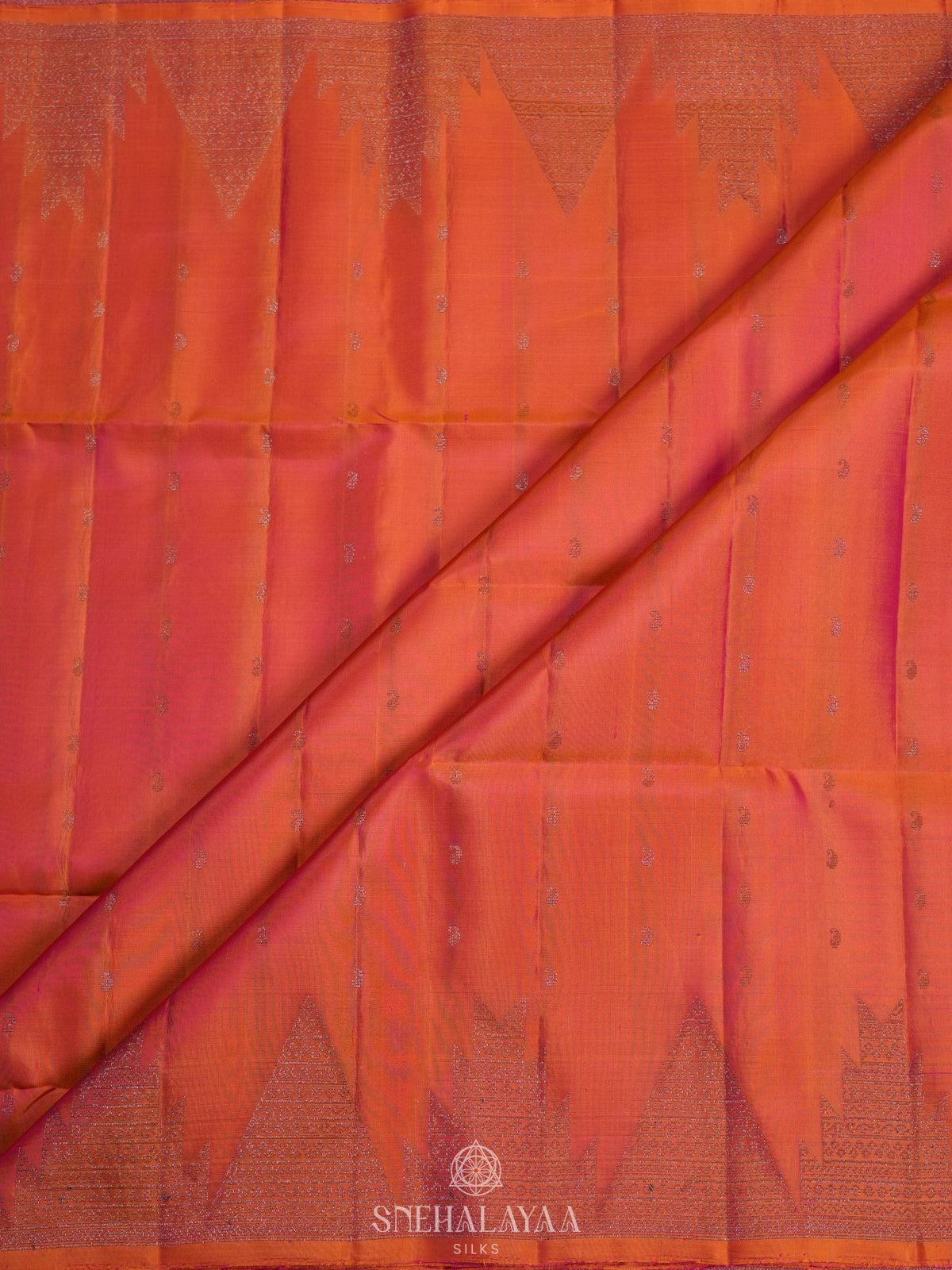 Peach Soft Silk Saree