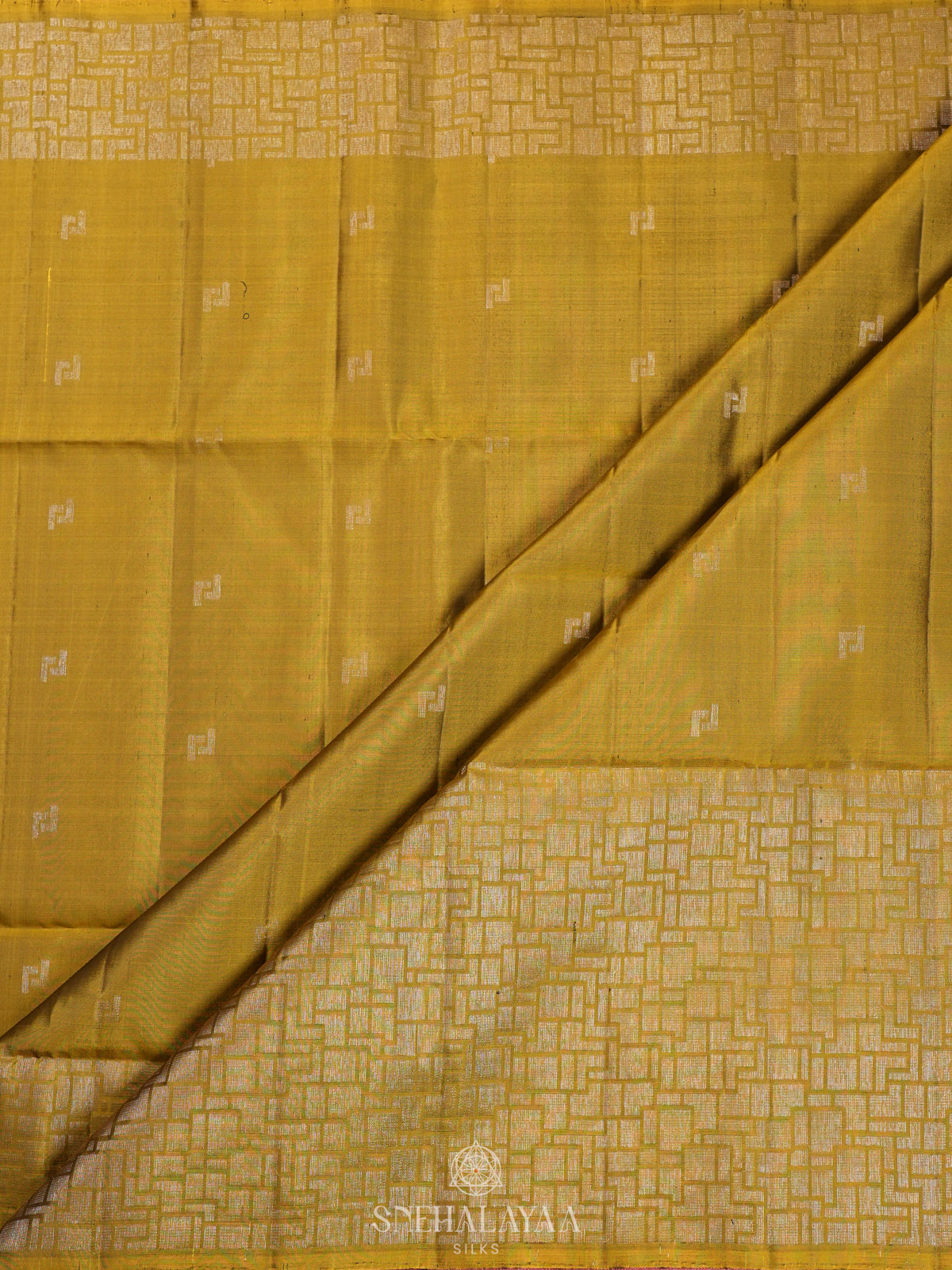 Lime Green Soft Silk Saree