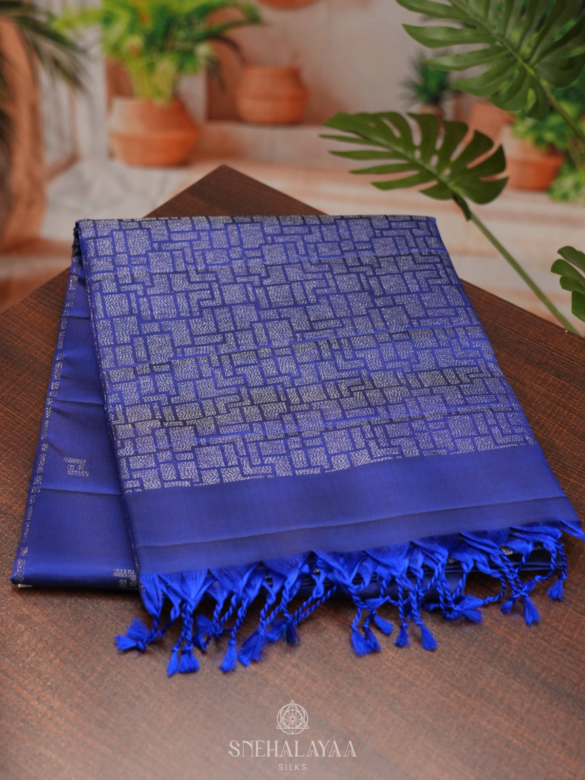 Royal Blue Soft Silk Saree