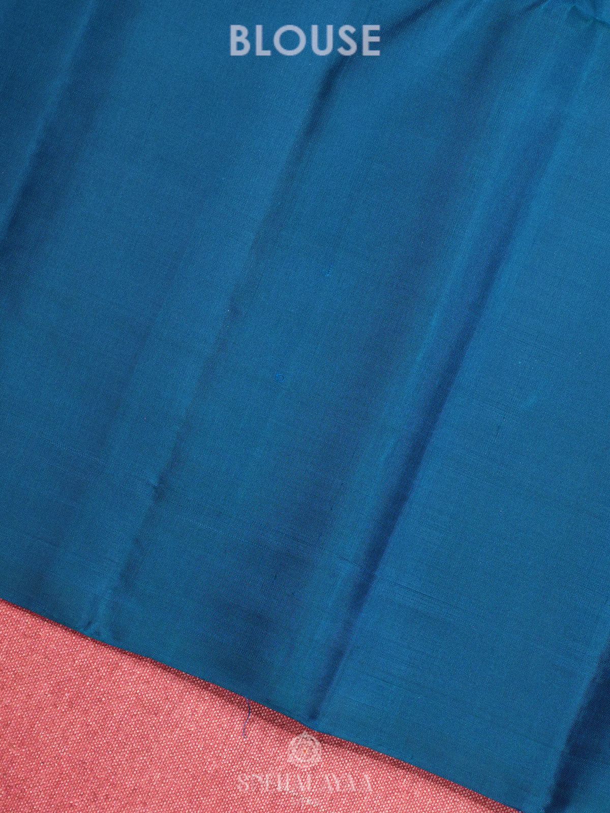 Peacock Blue Soft Silk Saree