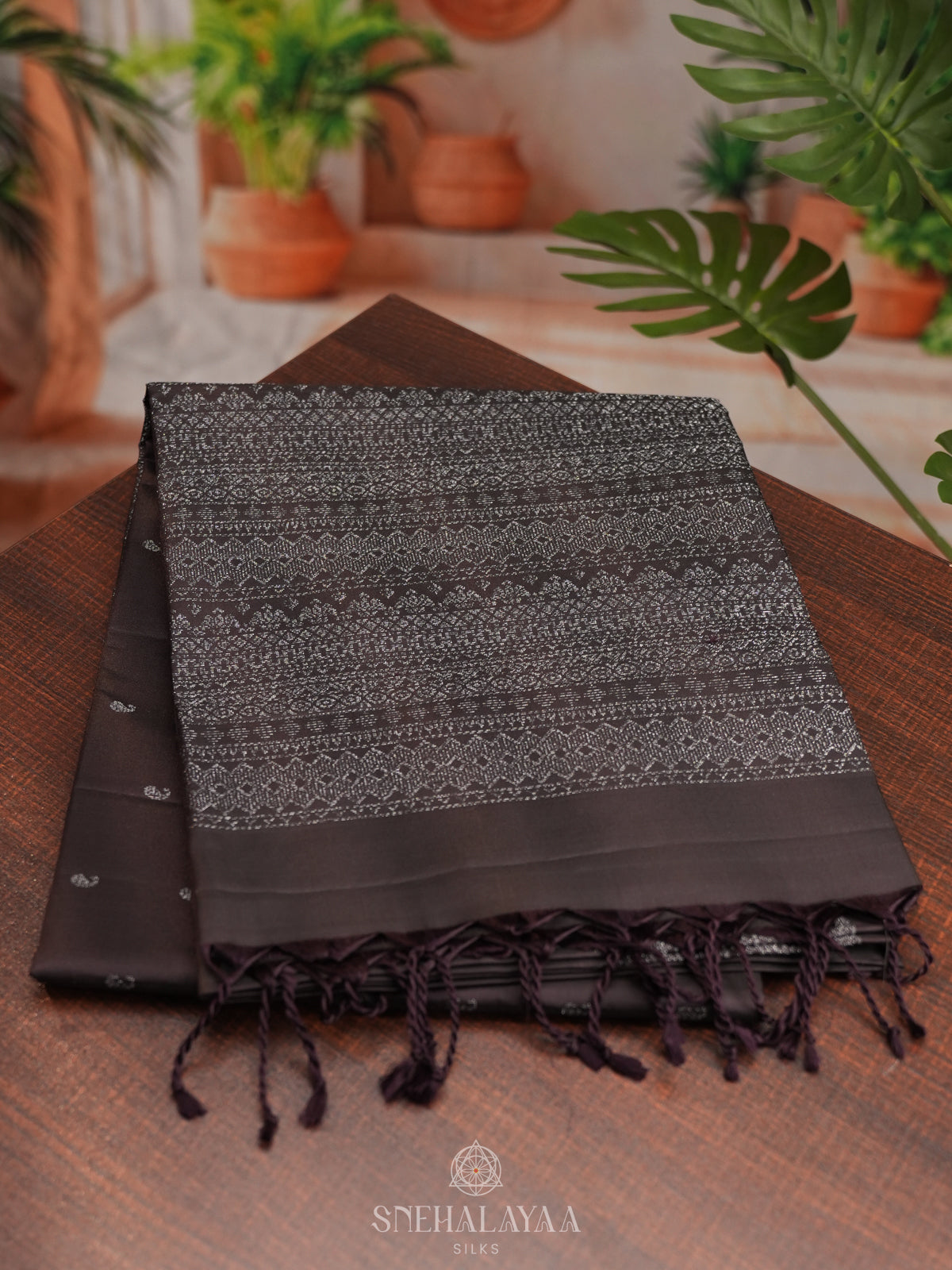Black Soft Silk Saree