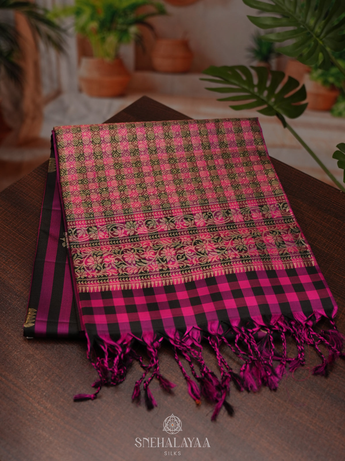 Pink Soft Silk Saree