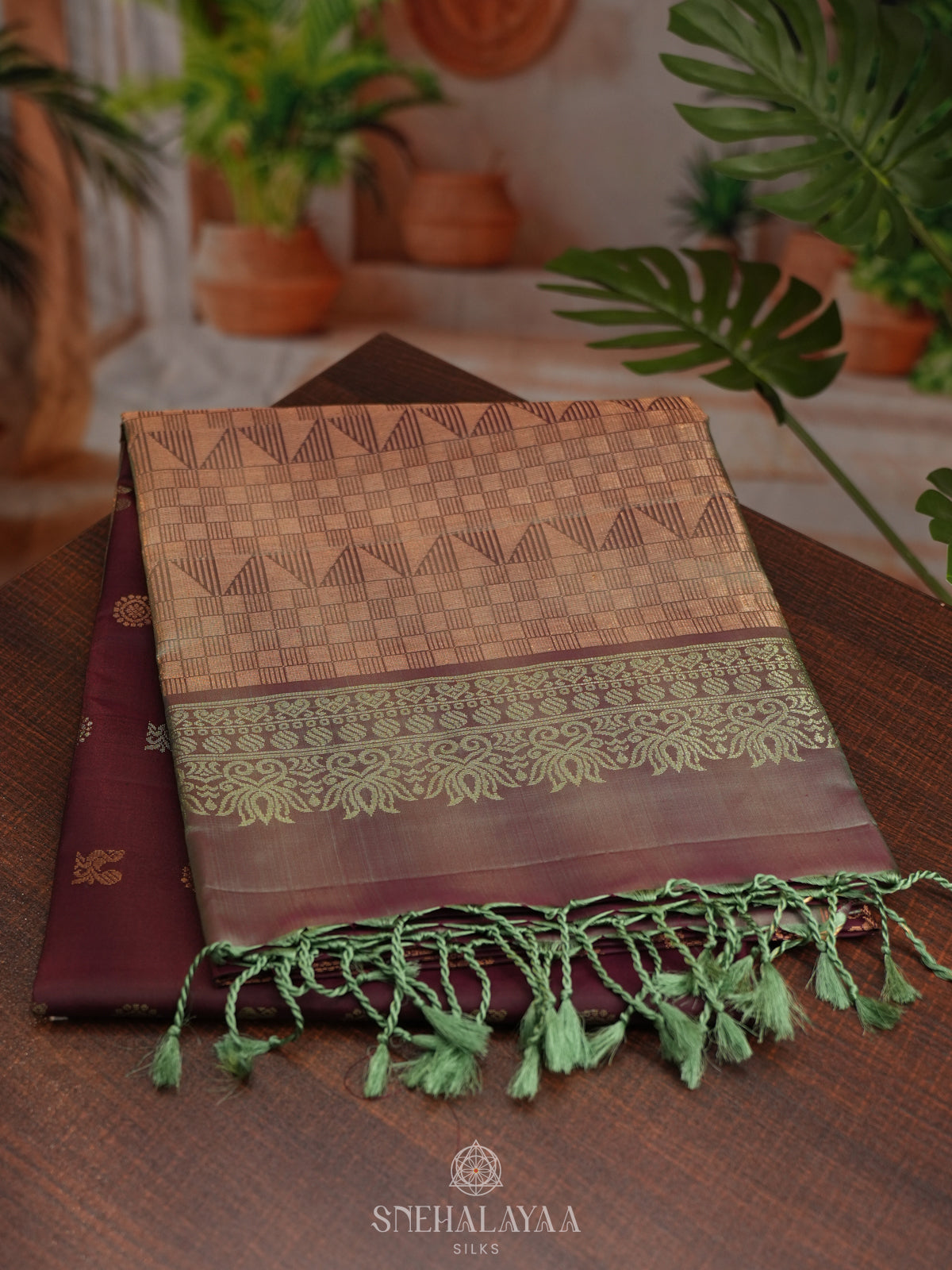 Brown Soft Silk Saree