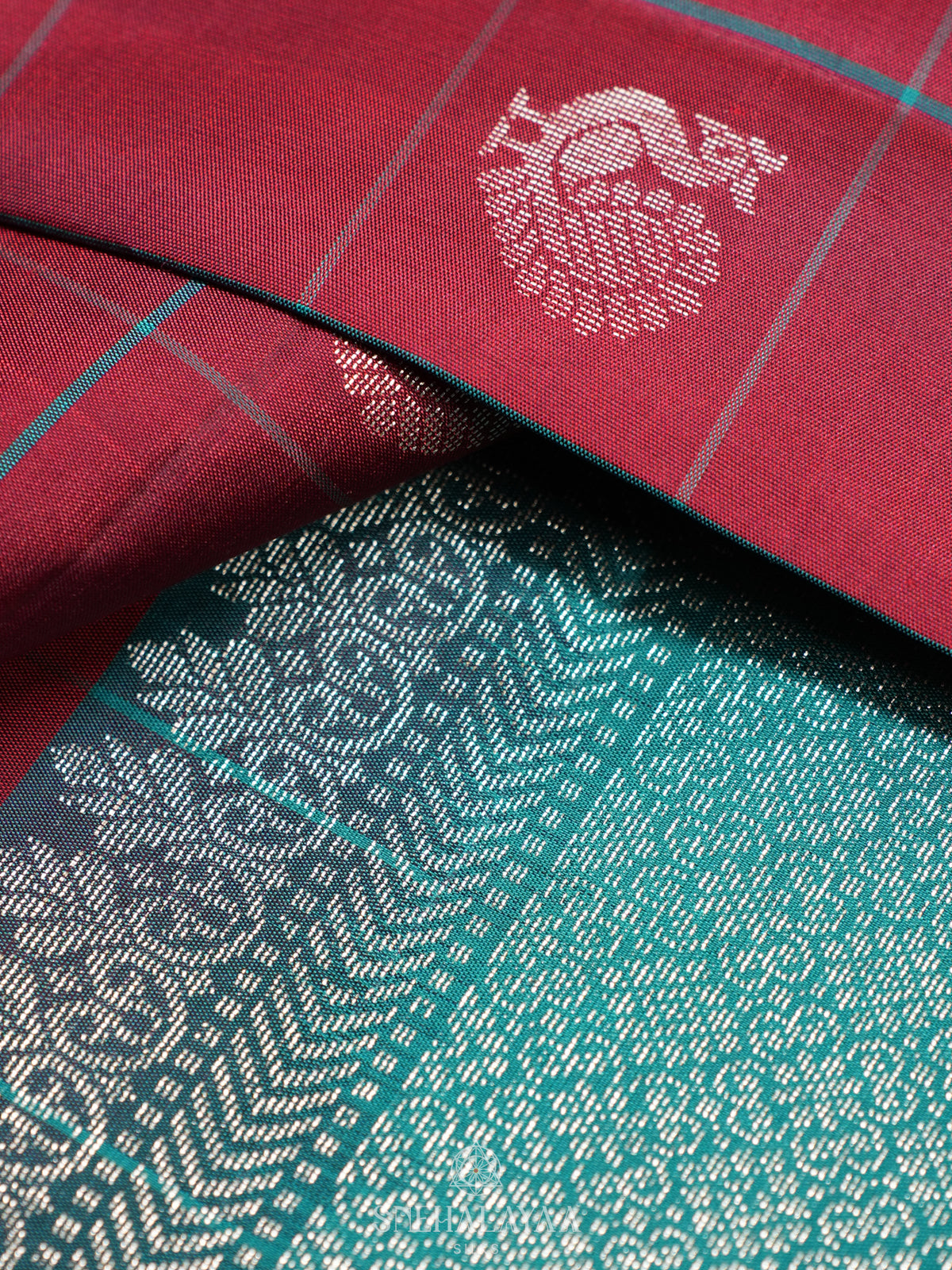 Maroon Soft Silk Saree