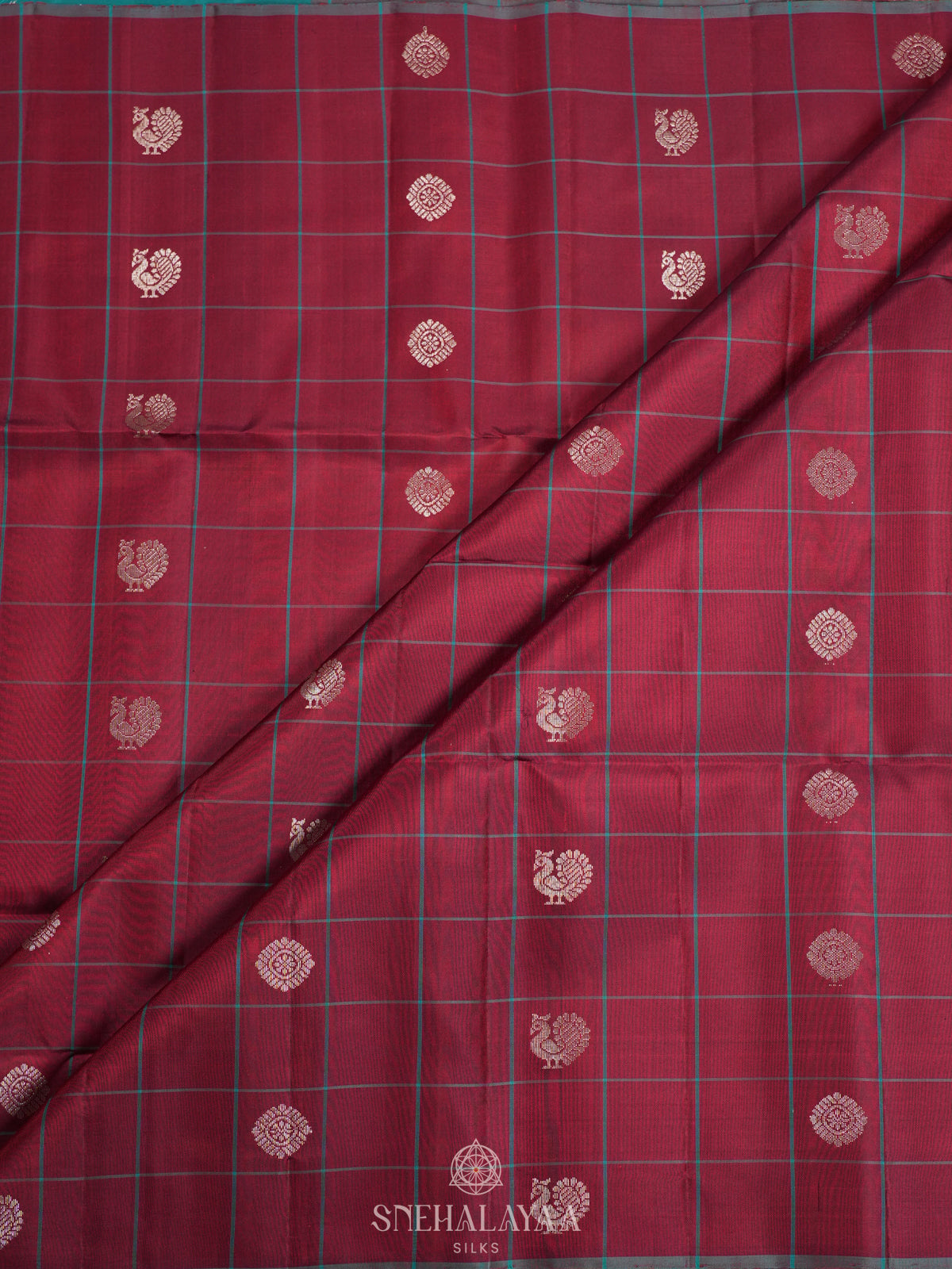 Maroon Soft Silk Saree