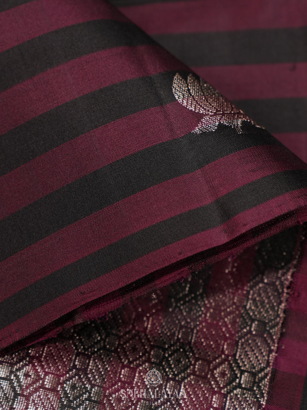 Burgundy Soft Silk Saree