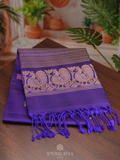 Purple Soft Silk Saree