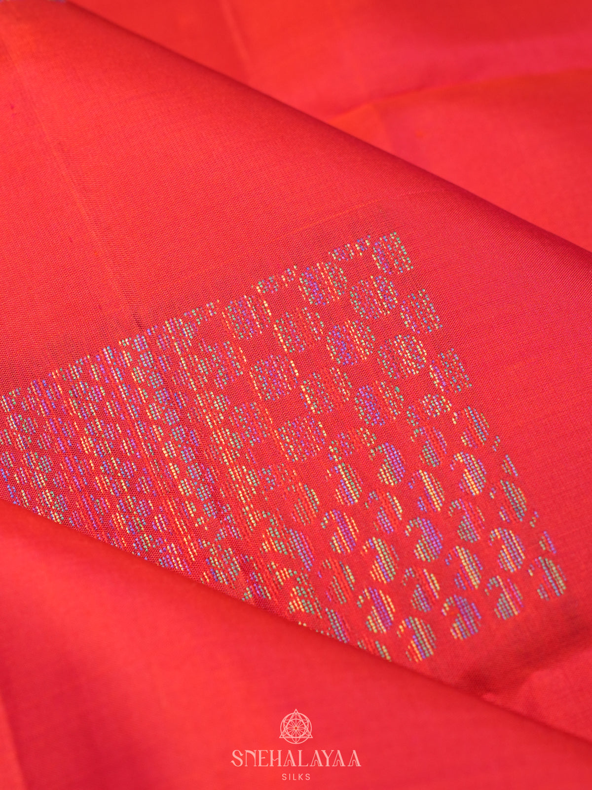 Ruby Red Soft Silk Saree