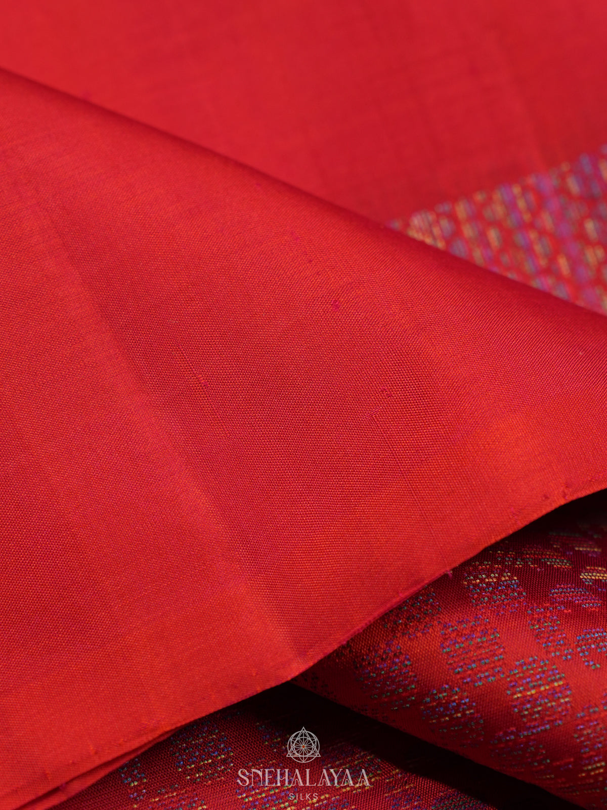 Ruby Red Soft Silk Saree