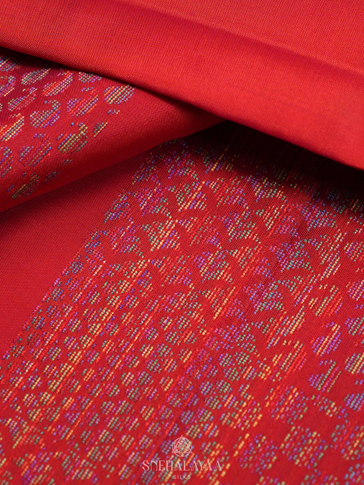 Ruby Red Soft Silk Saree