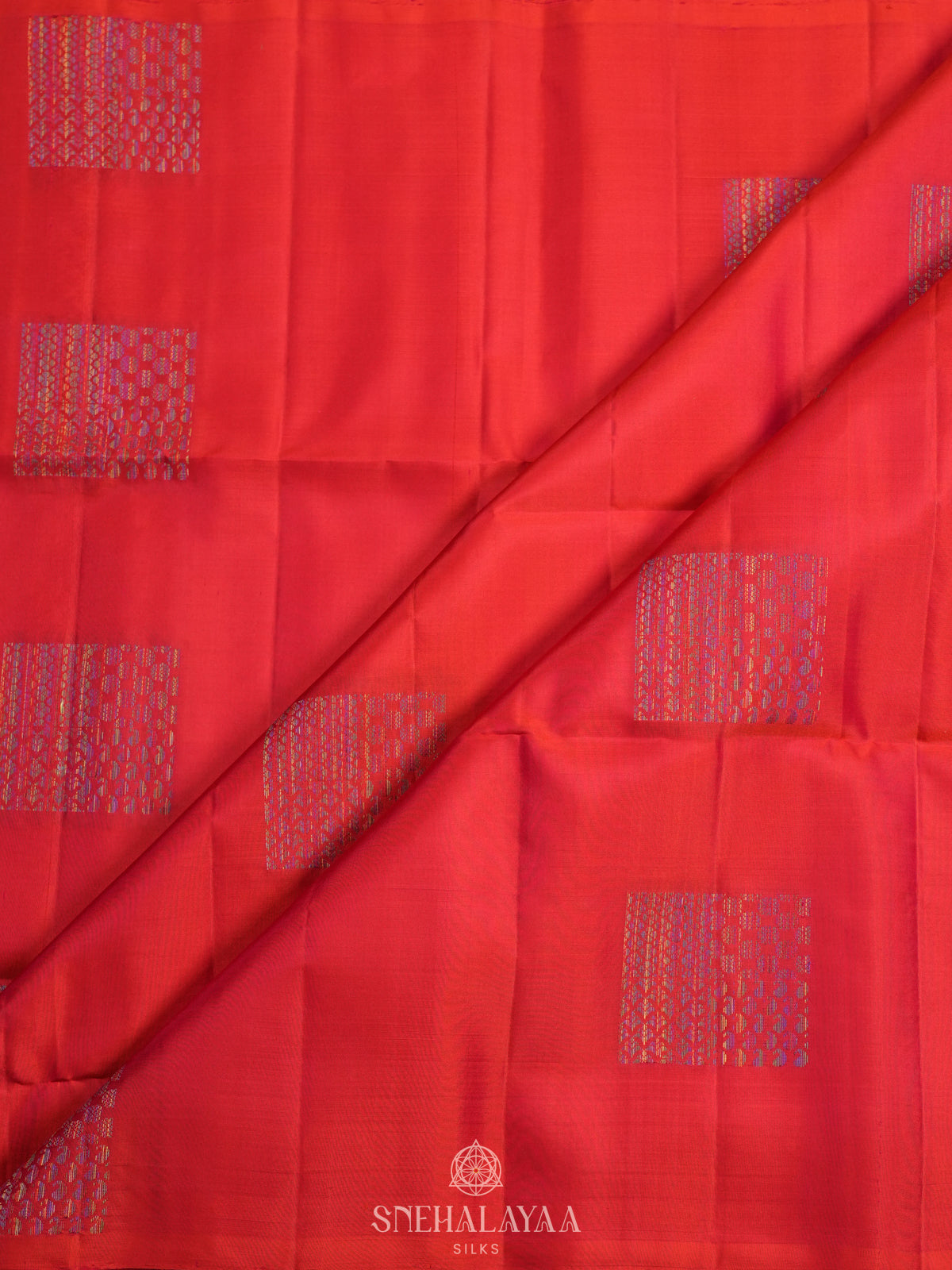 Ruby Red Soft Silk Saree