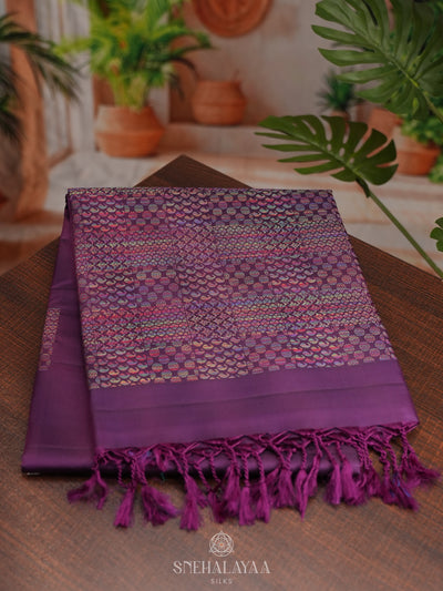 Purple Soft Silk Saree