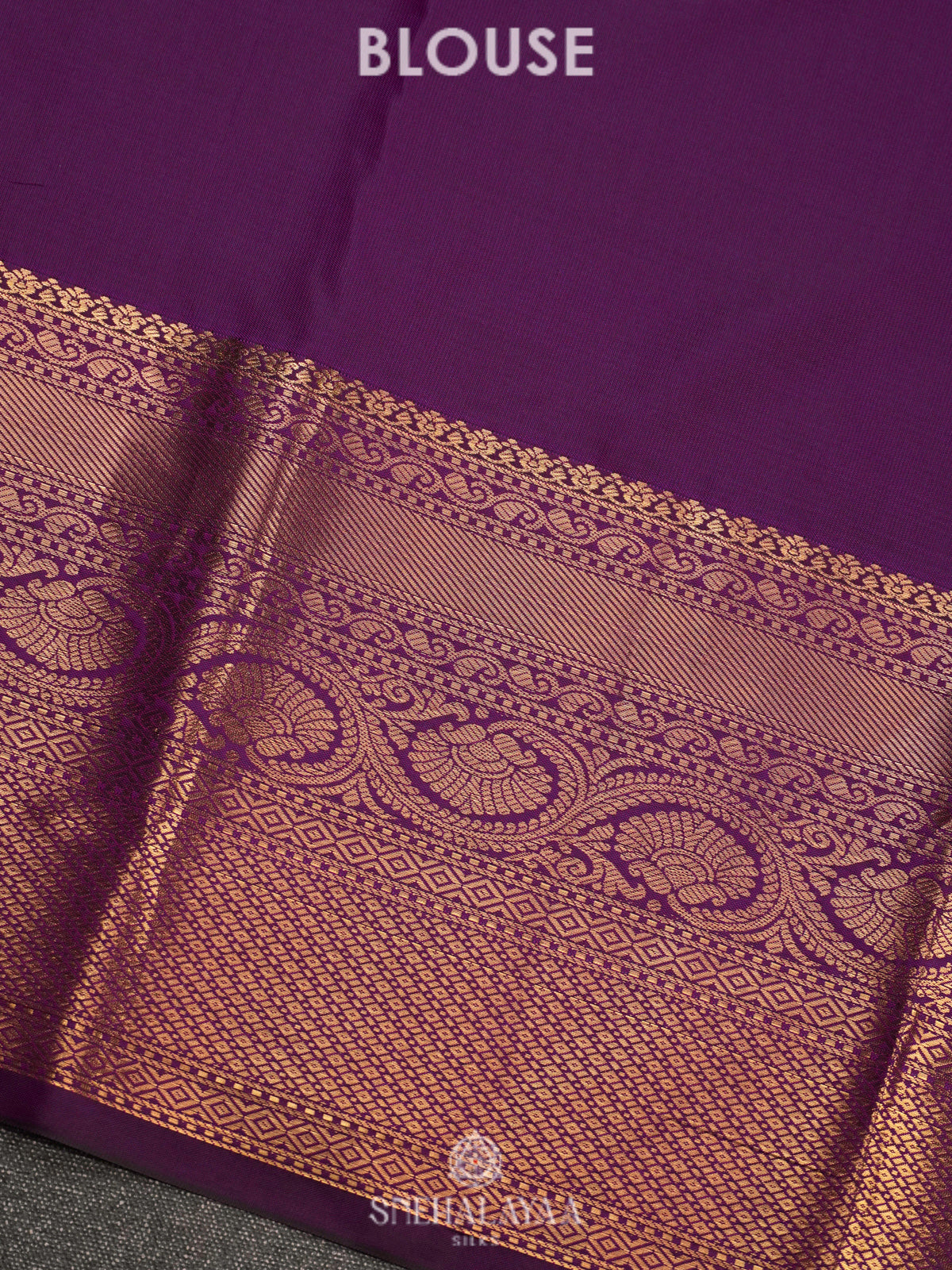 Purple Art Silk Saree