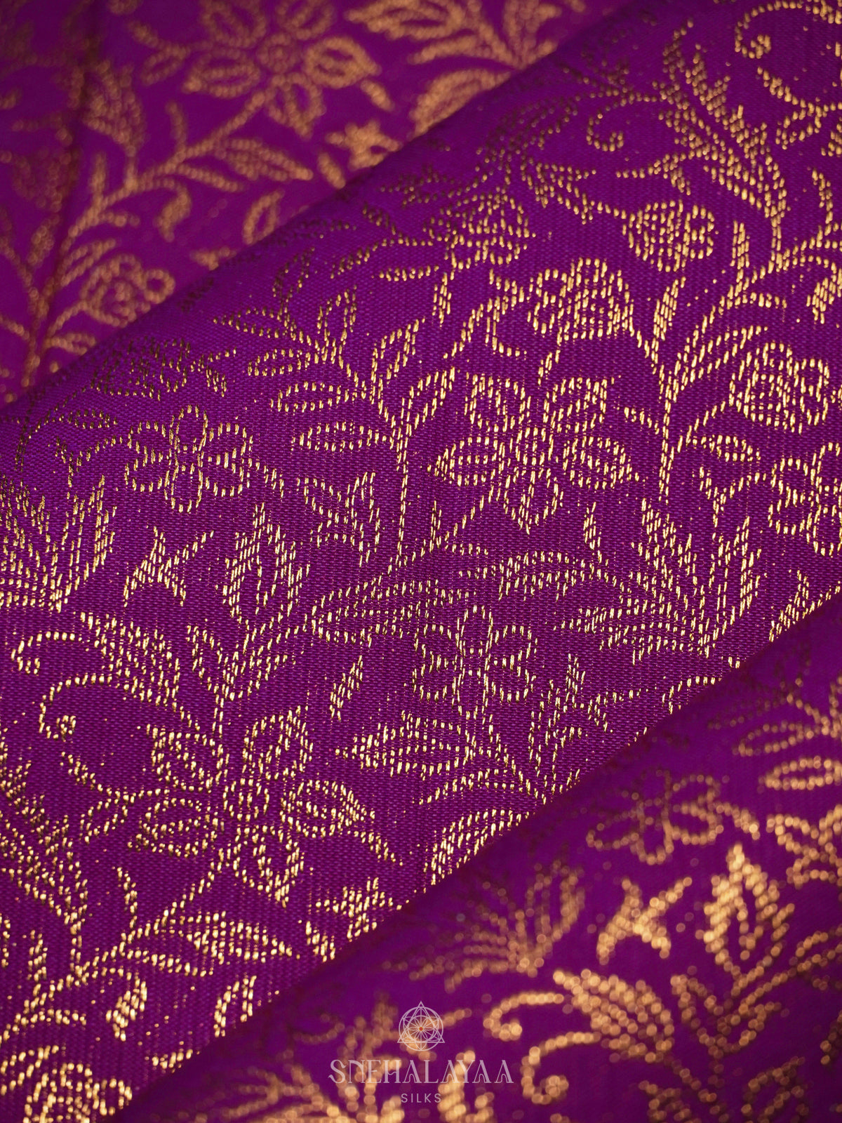Purple Art Silk Saree