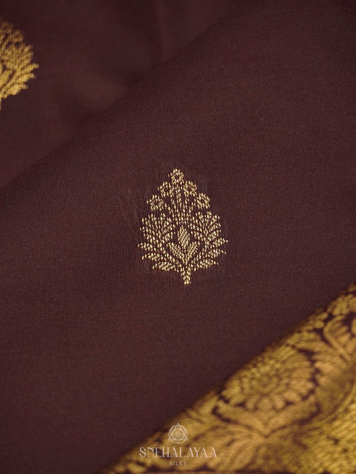 Coffee Brown Art Silk Saree