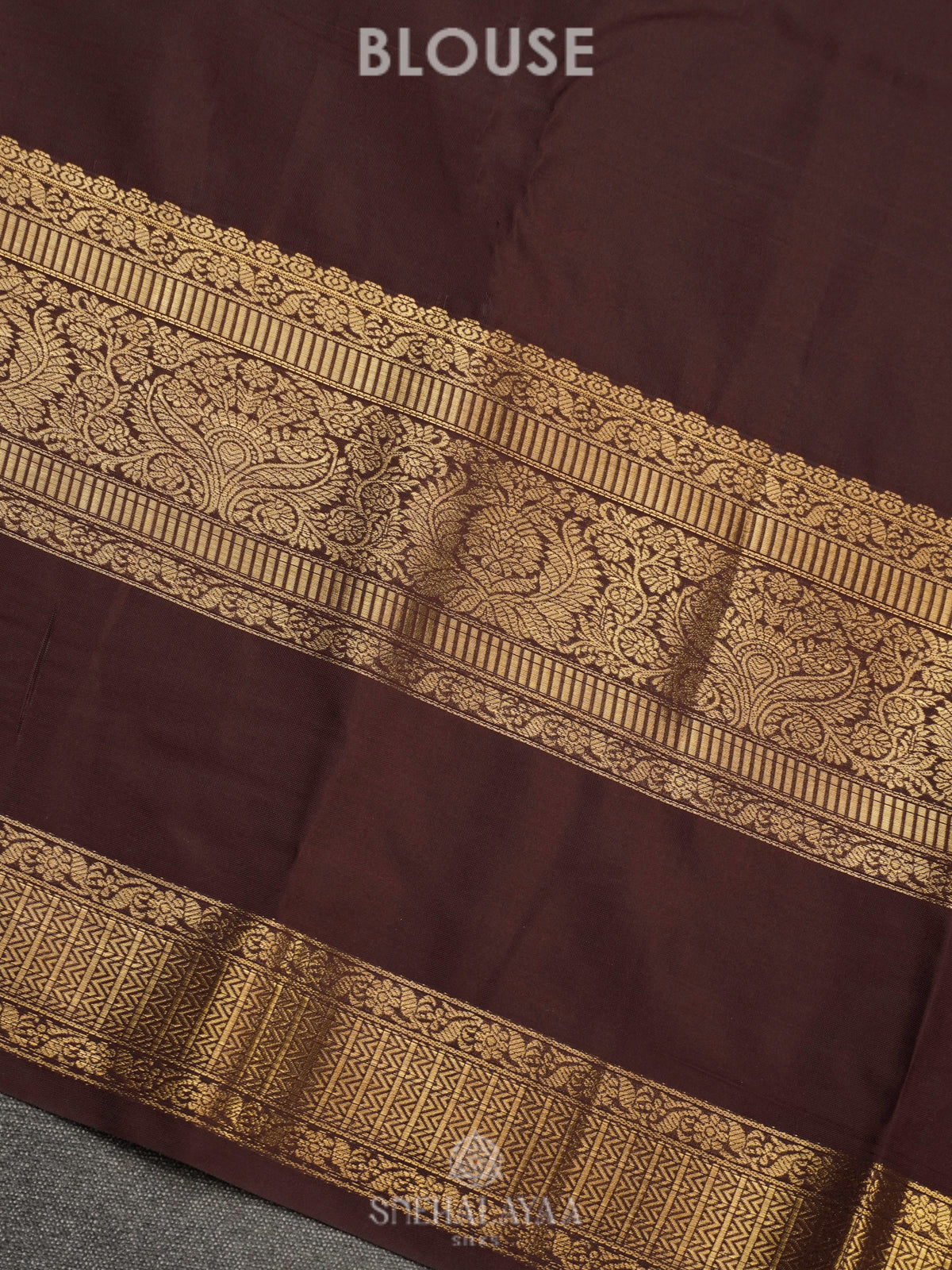 Coffee Brown Art Silk Saree