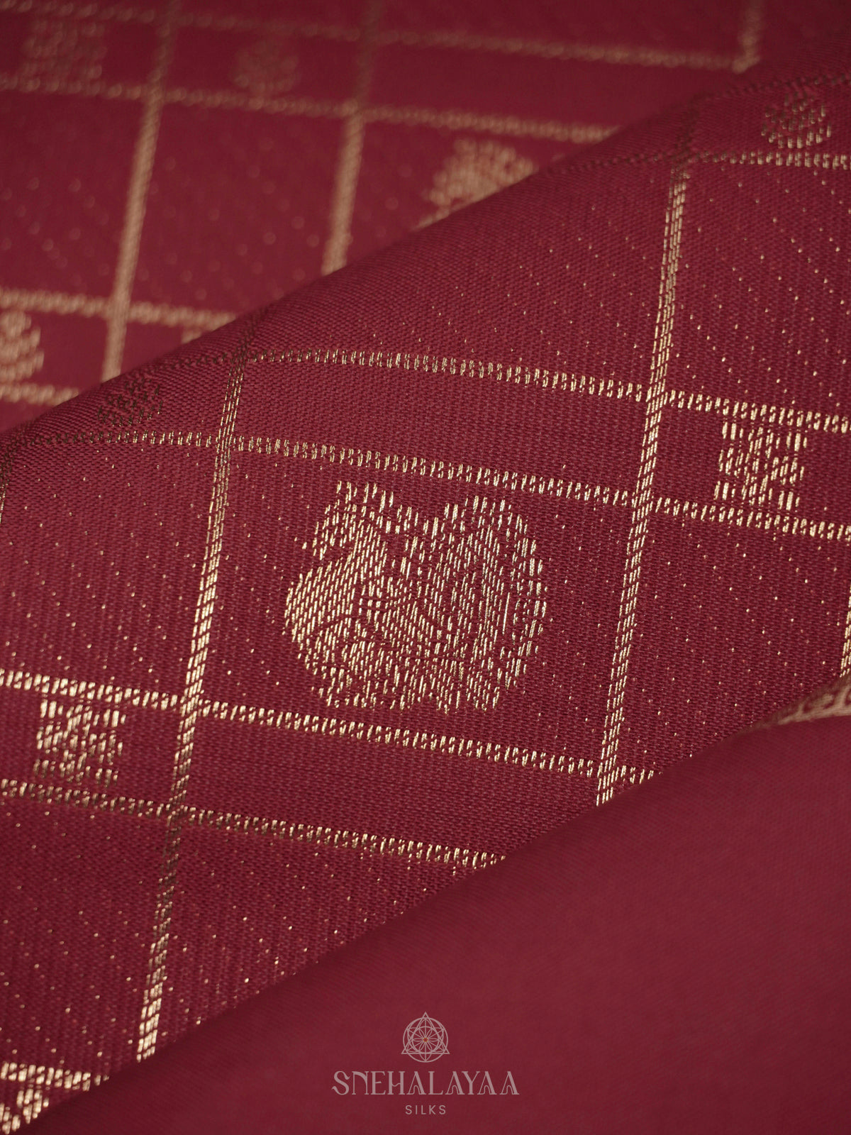 Maroon Art Silk Saree