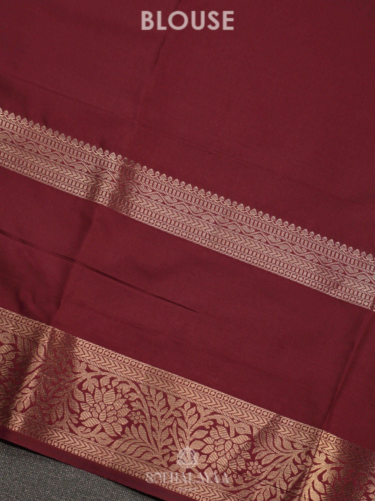 Maroon Art Silk Saree