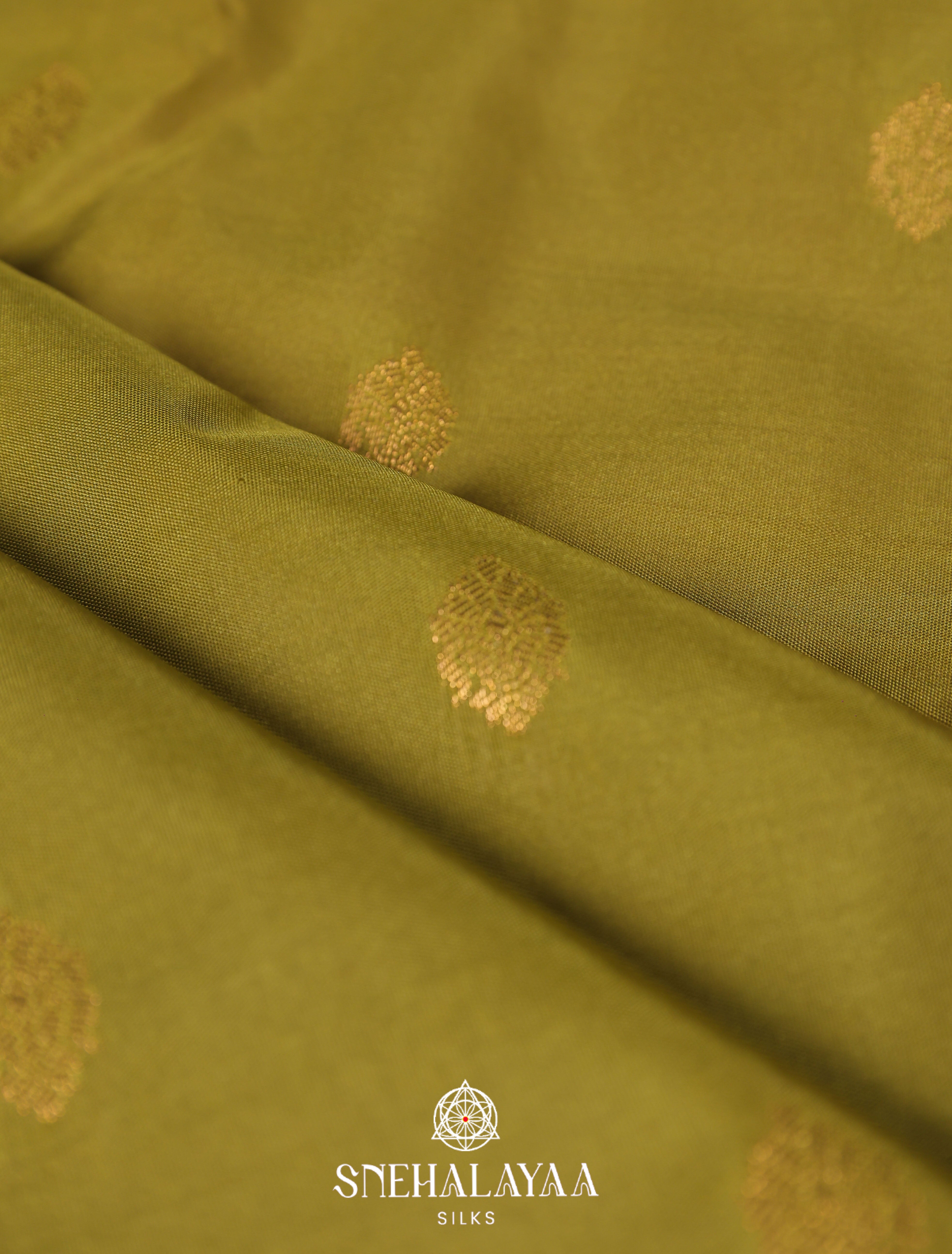 Mehandi Green Art Silk Saree