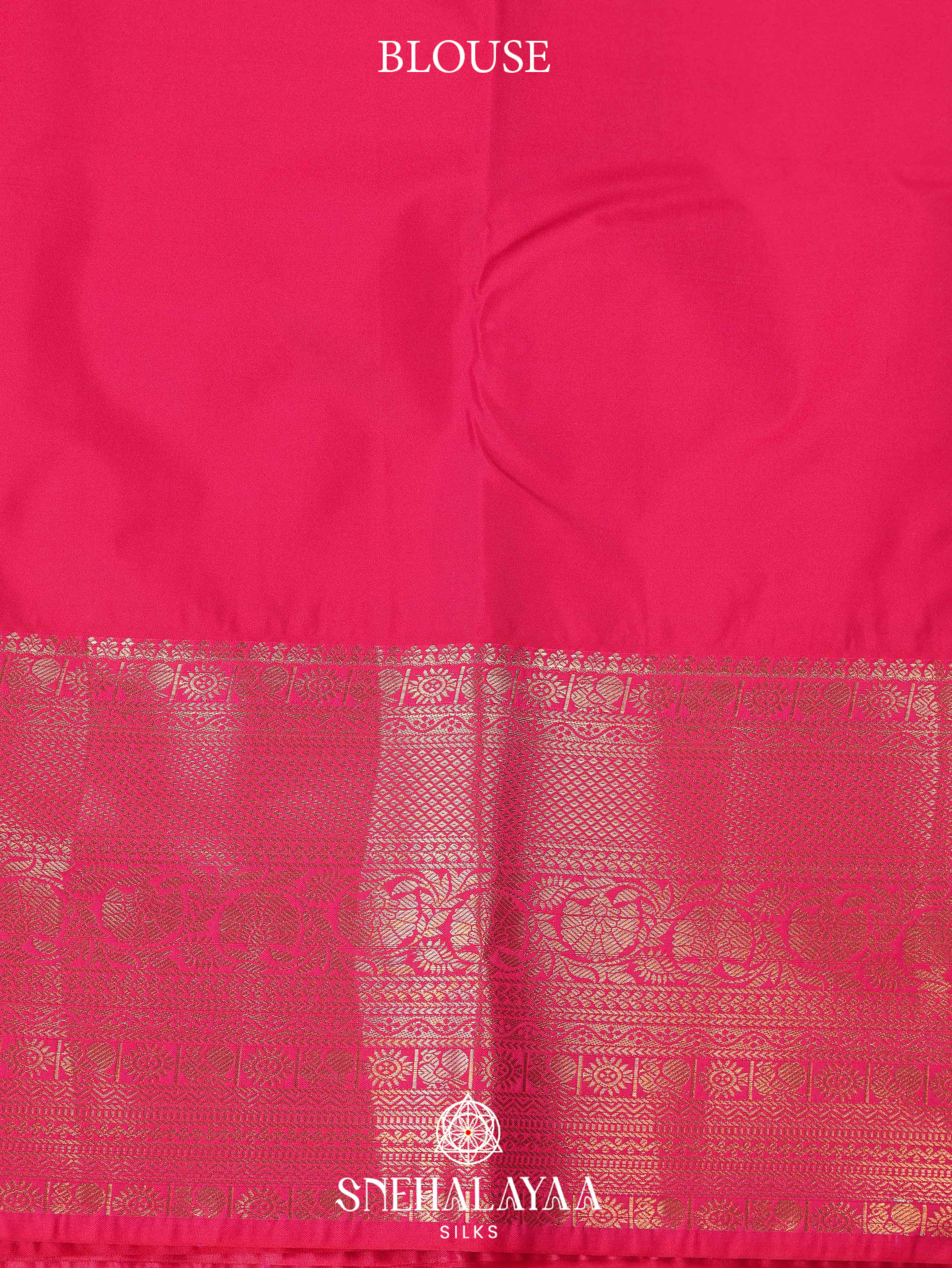 Forest Green Art Silk Saree