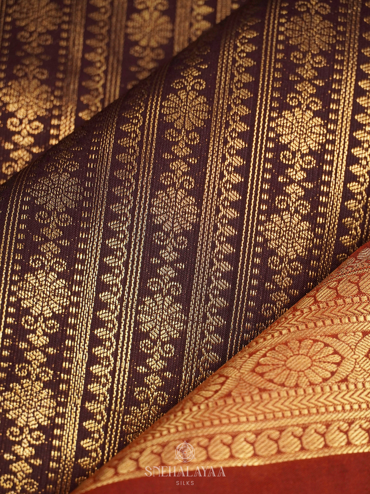 Coffee Brown Art Silk Saree