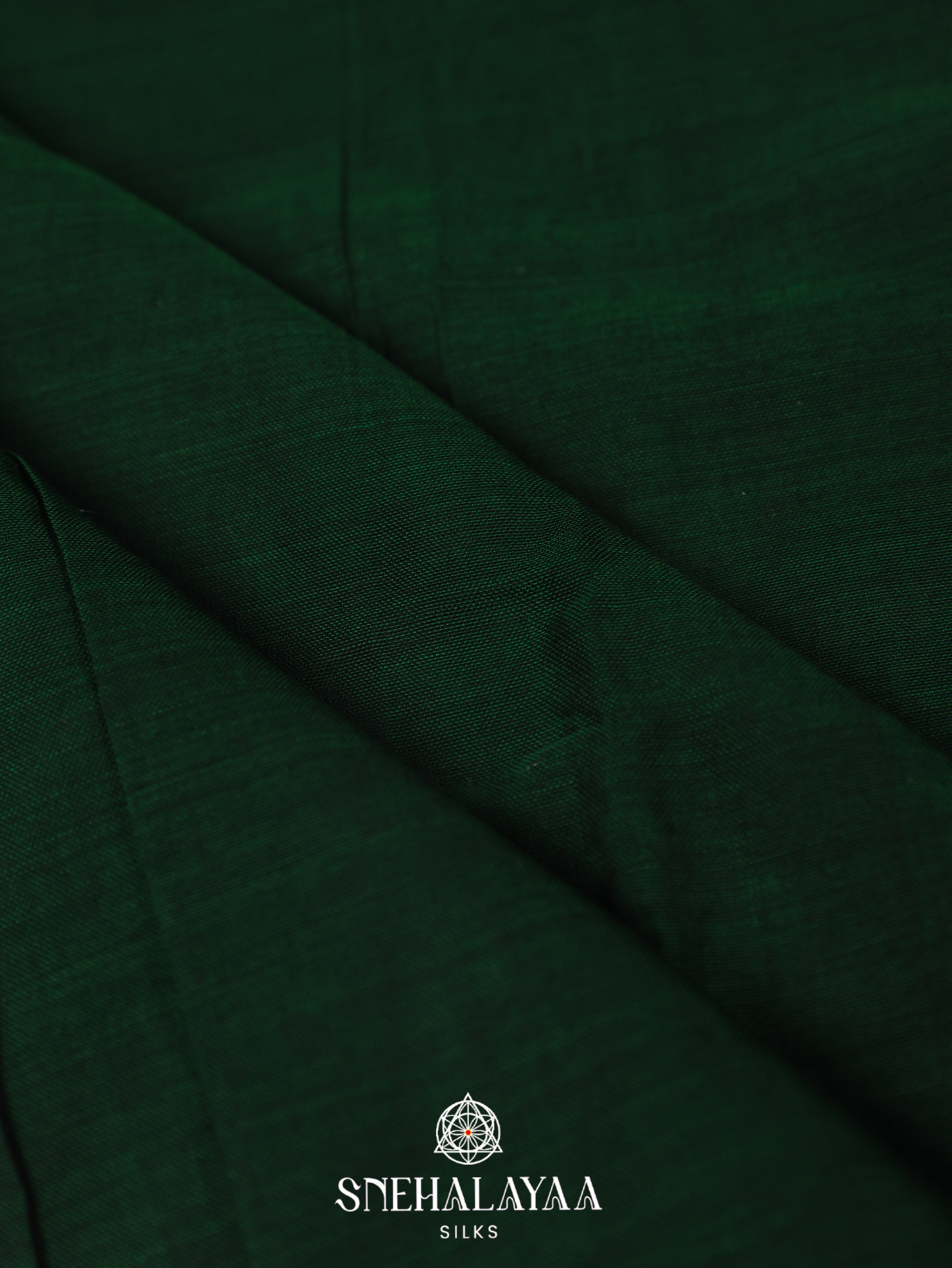 Forest Green Narayanpet Cotton Saree