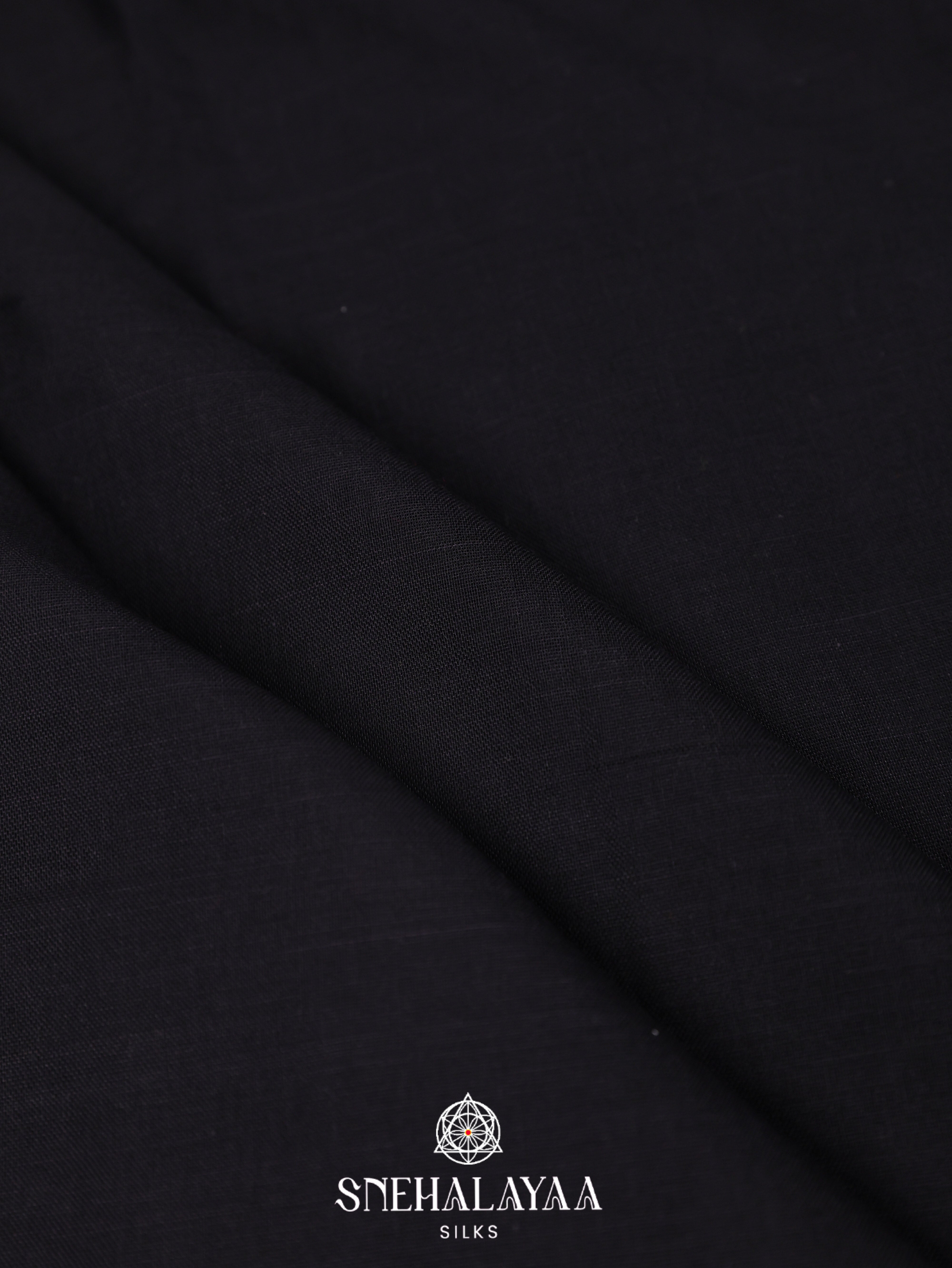 Black Narayanpet Cotton Saree