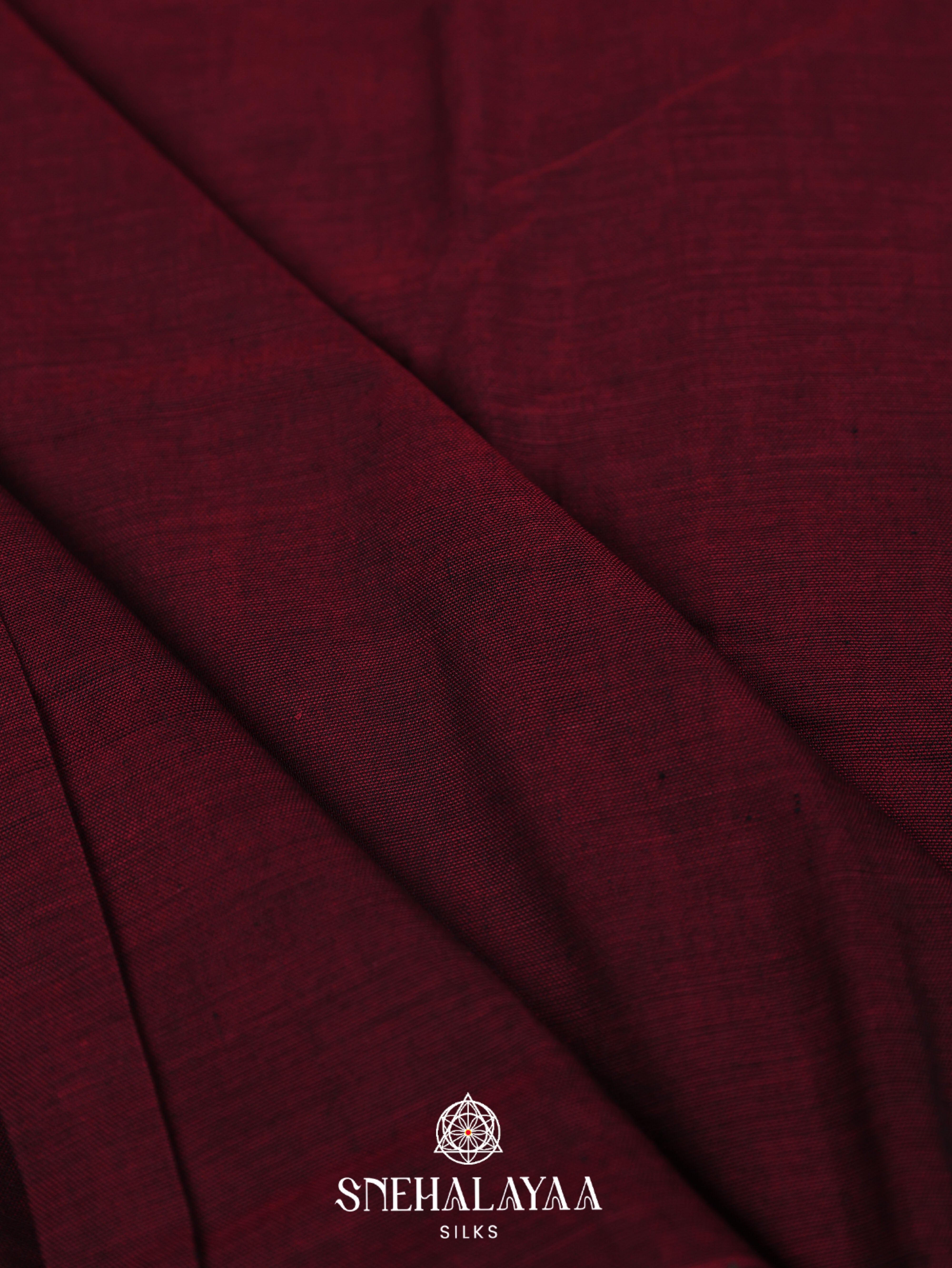 Maroon Narayanpet Cotton Saree