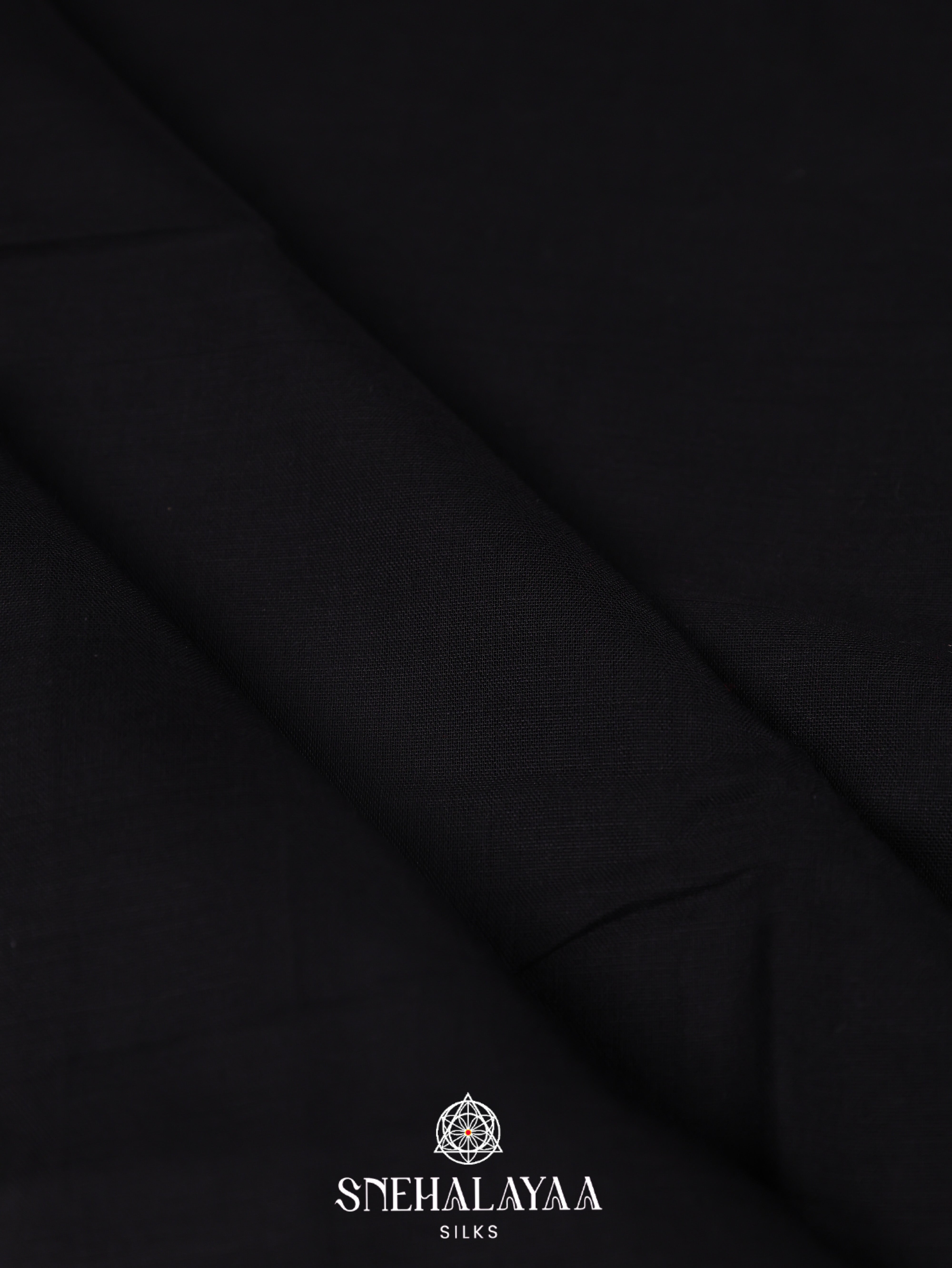 Black Narayanpet Cotton Saree