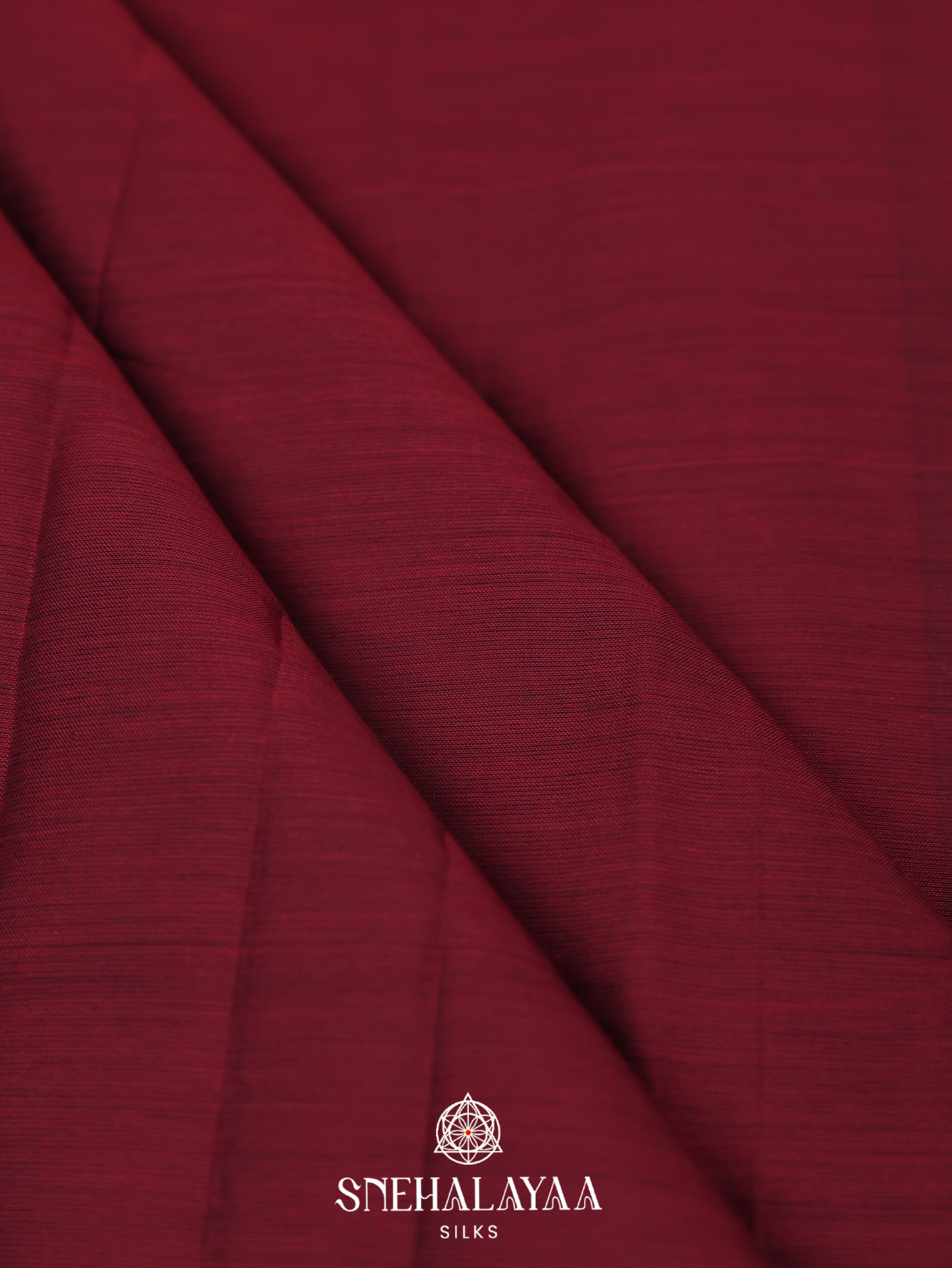 Maroon Narayanpet Cotton Saree