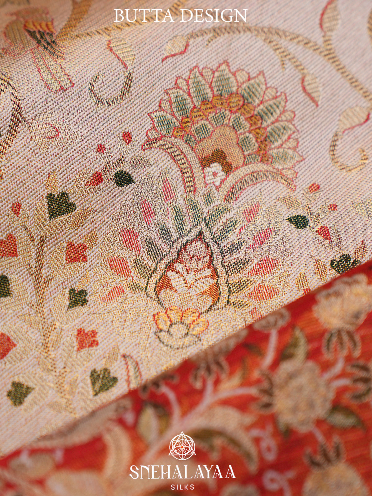 Cream Tissue Kanjivaram Silk Saree