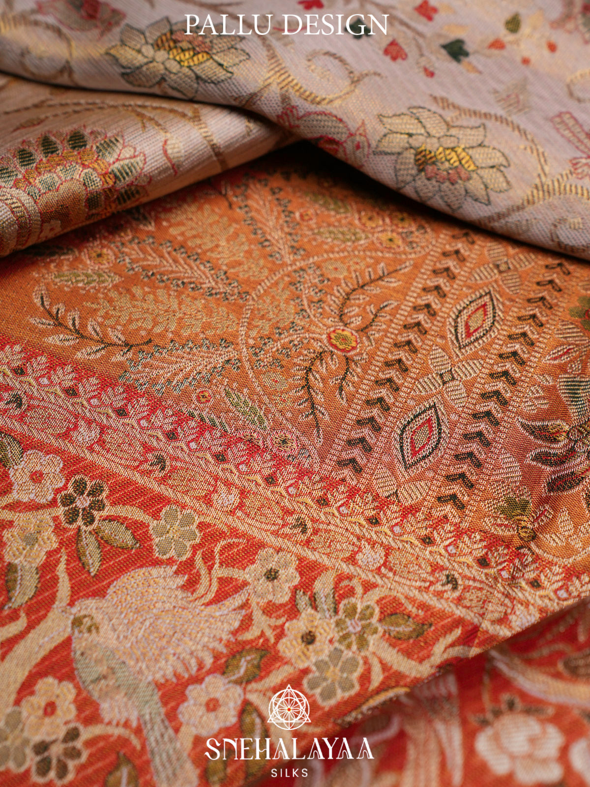 Cream Tissue Kanjivaram Silk Saree