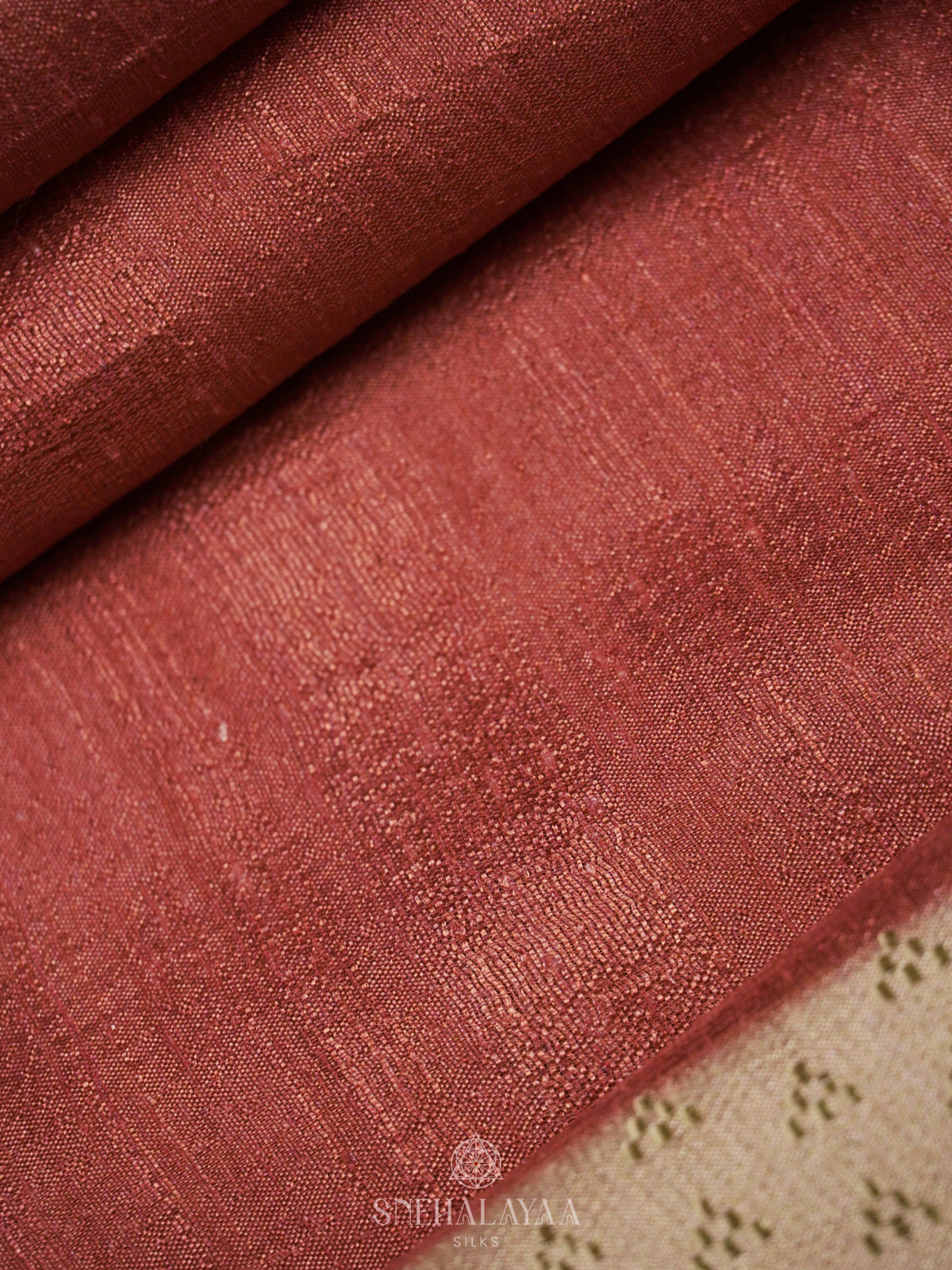 Maroon Tussar Saree
