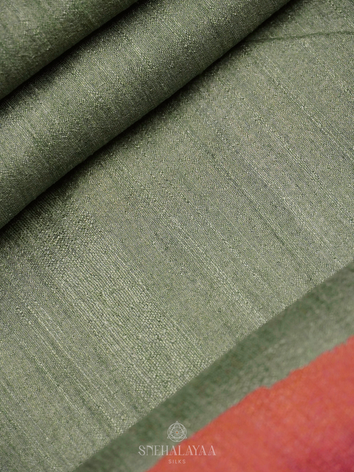 Green Tussar Saree