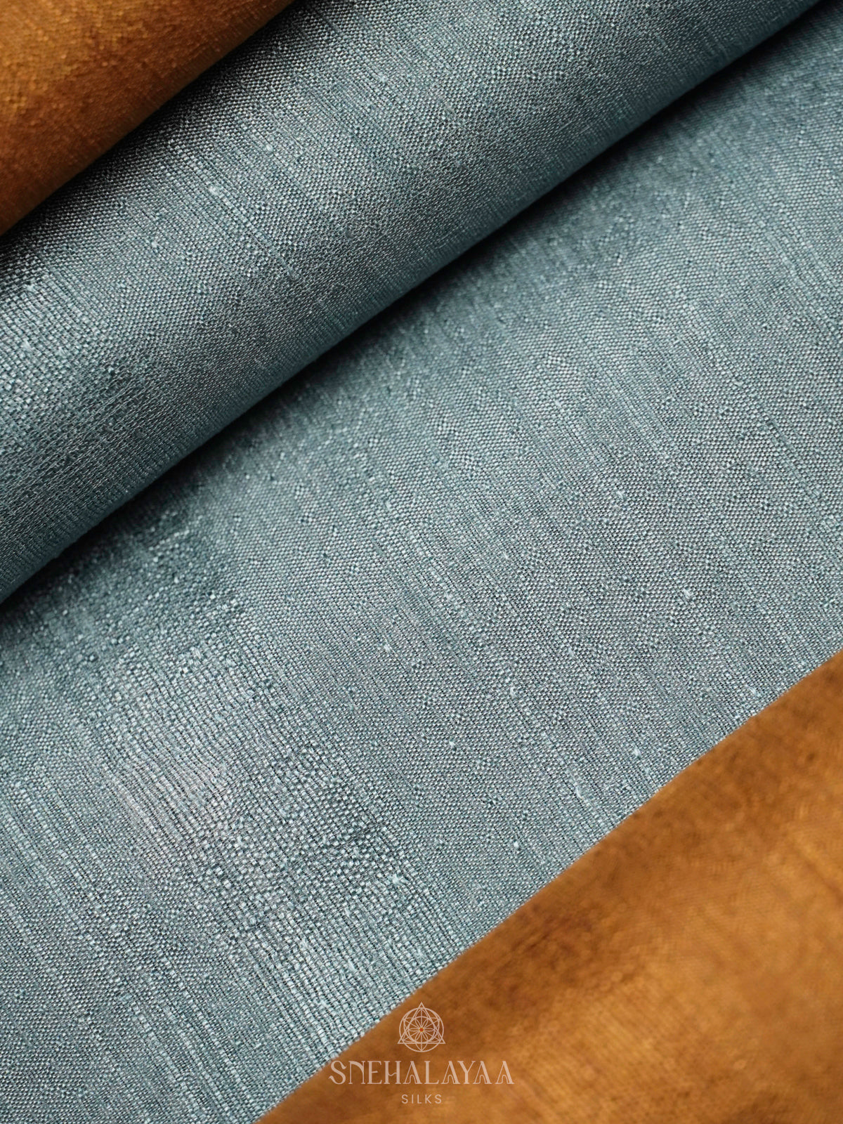 Yello with Blue Tussar Saree