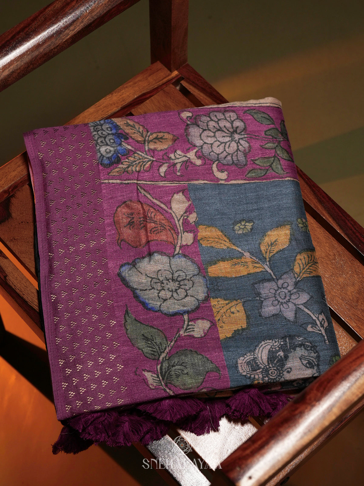 Grey Tussar Saree