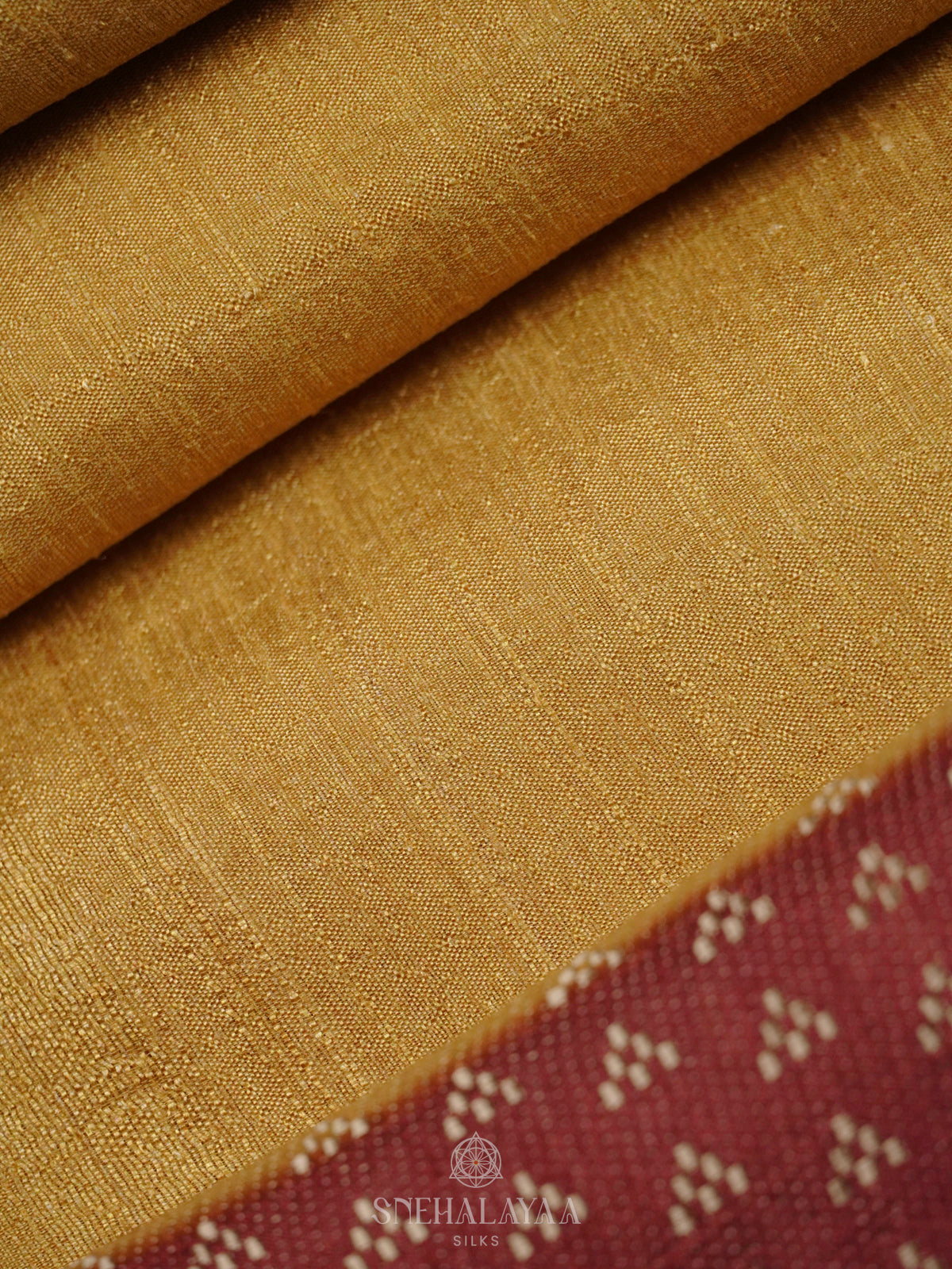 Yellow Tussar Saree