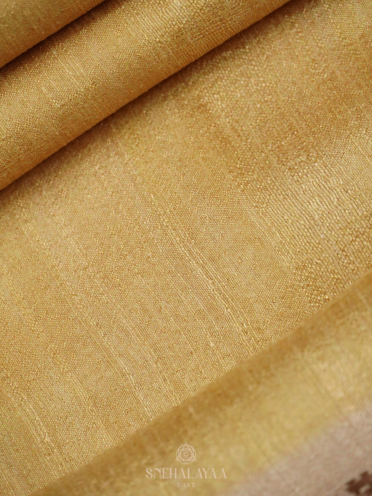 Yellow Tussar Saree