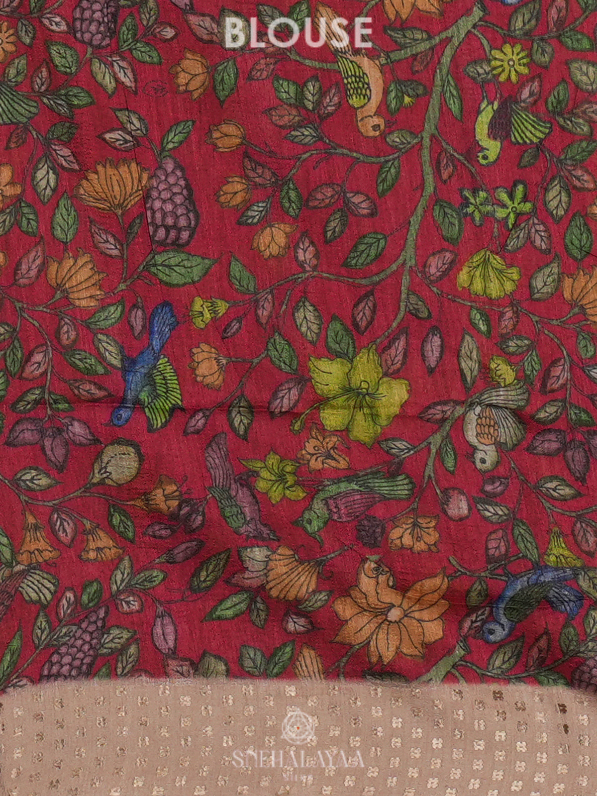 Yellow Tussar Saree