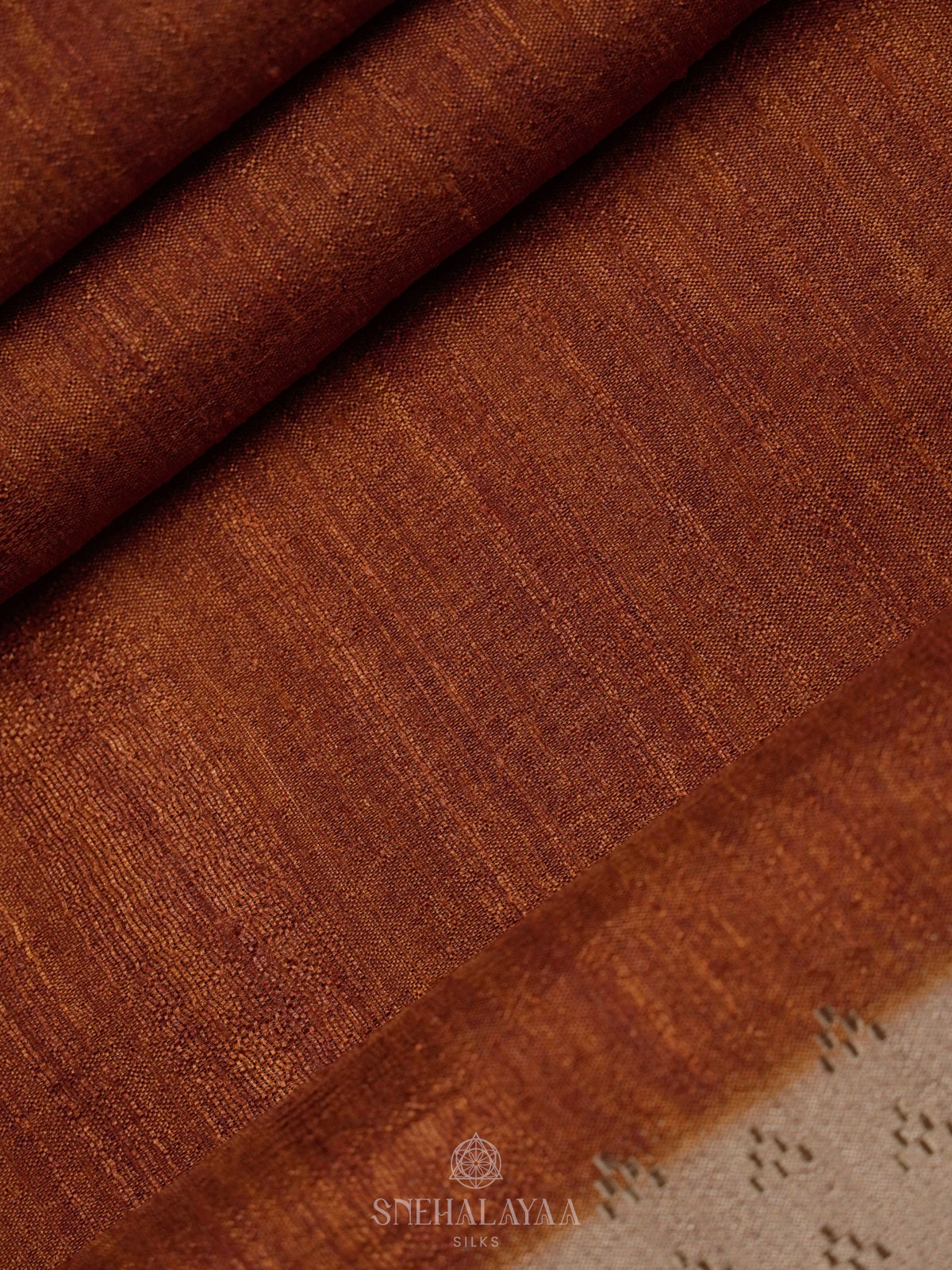 Brown Tussar Saree