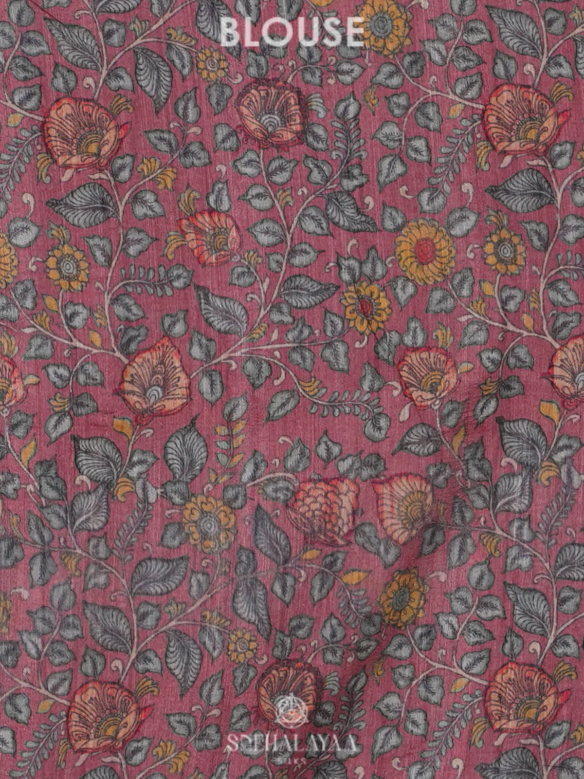 Pink Tussar Saree