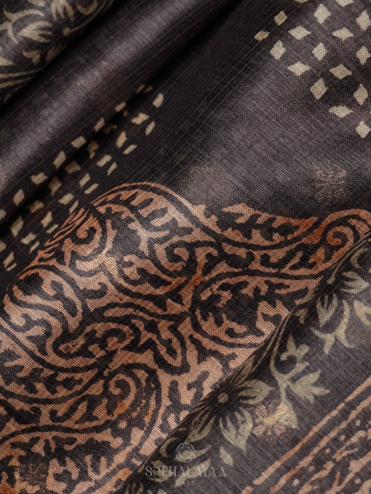 Grey Tussar Saree