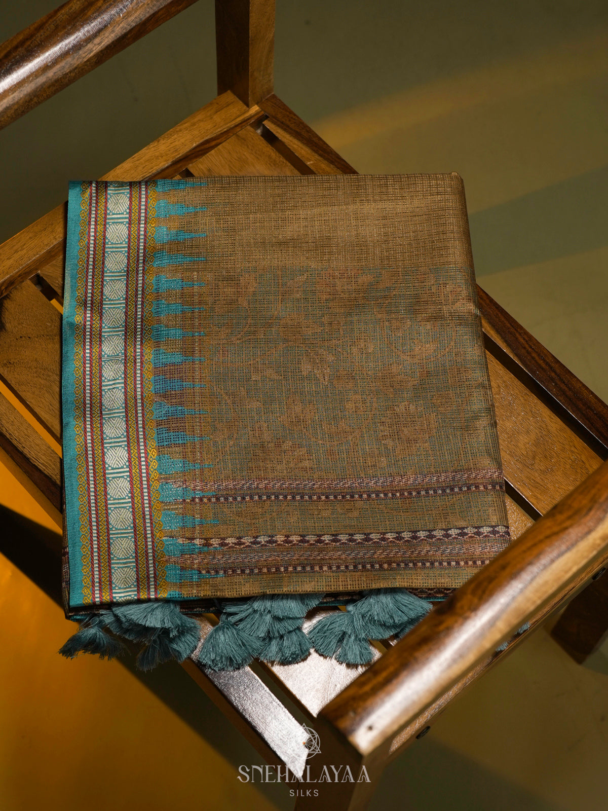 Mustard Kota Saree